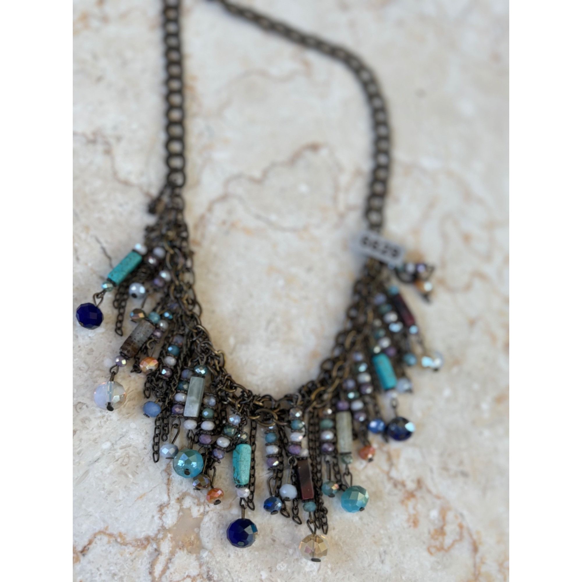 Other BOHO style Layered Antique Bronze Statement Necklace W/ Bead Size ONE SIZE - 2 Thumbnail