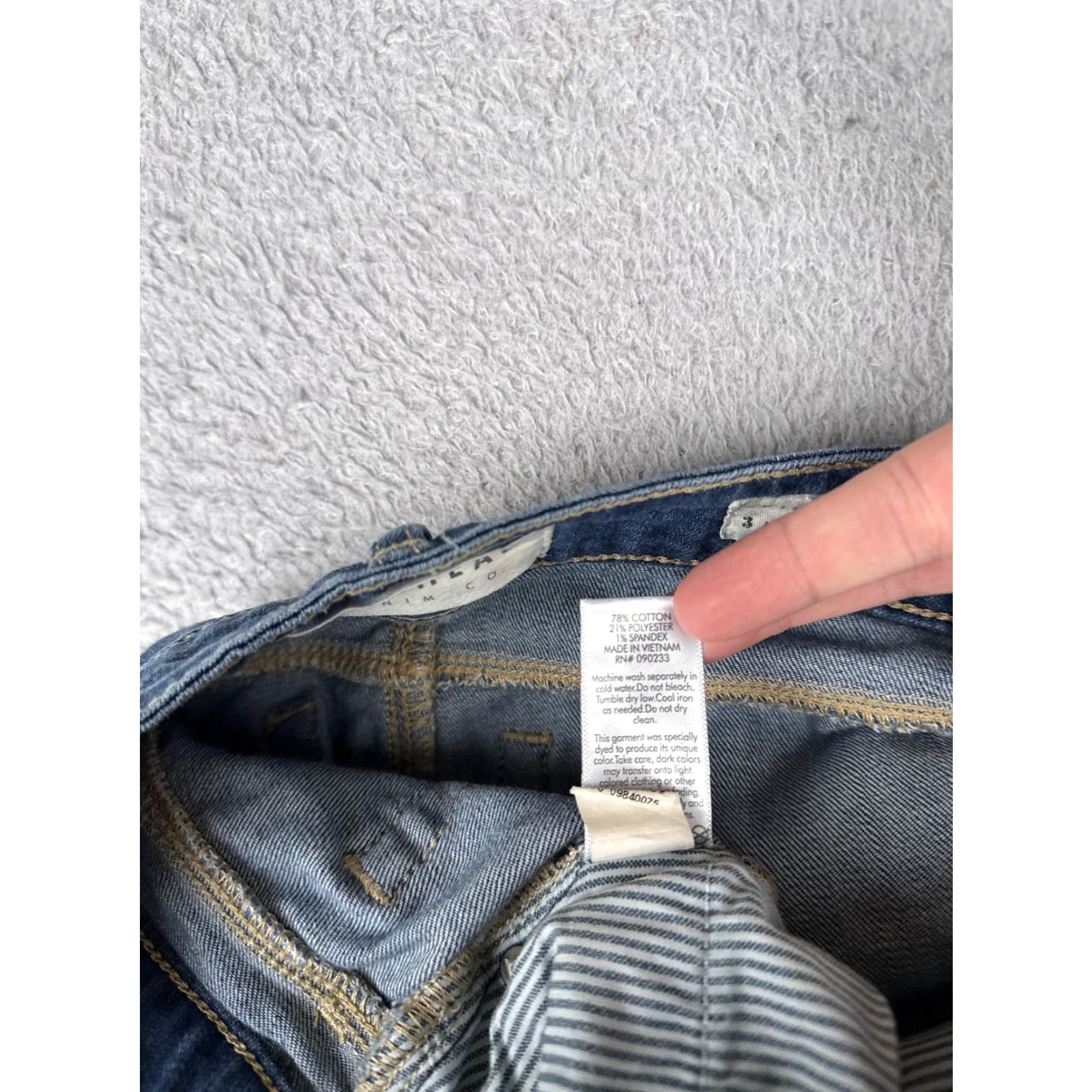 CO Bullhead Denim Co Skinny Jeans Juniors 3 Blue Low Rise Stretch Ankle Denim 25x27 Size 26" / US 2 / IT 38 - 7 Thumbnail