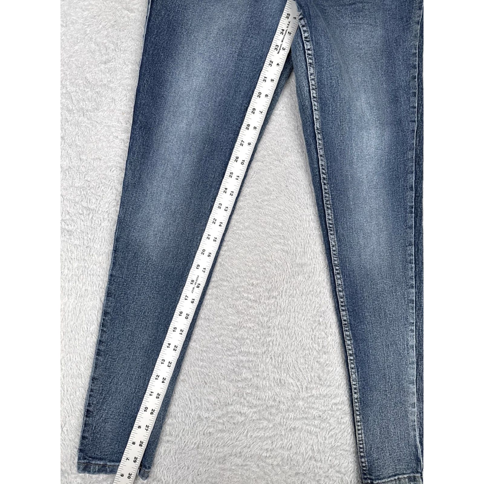 Venus Venus Jeans Womens 6 Medium Wash Skinny Stretch Mid Rise Denim Zip Fly 5 Pocket Size 28" / US 6 / IT 42 - 7 Thumbnail