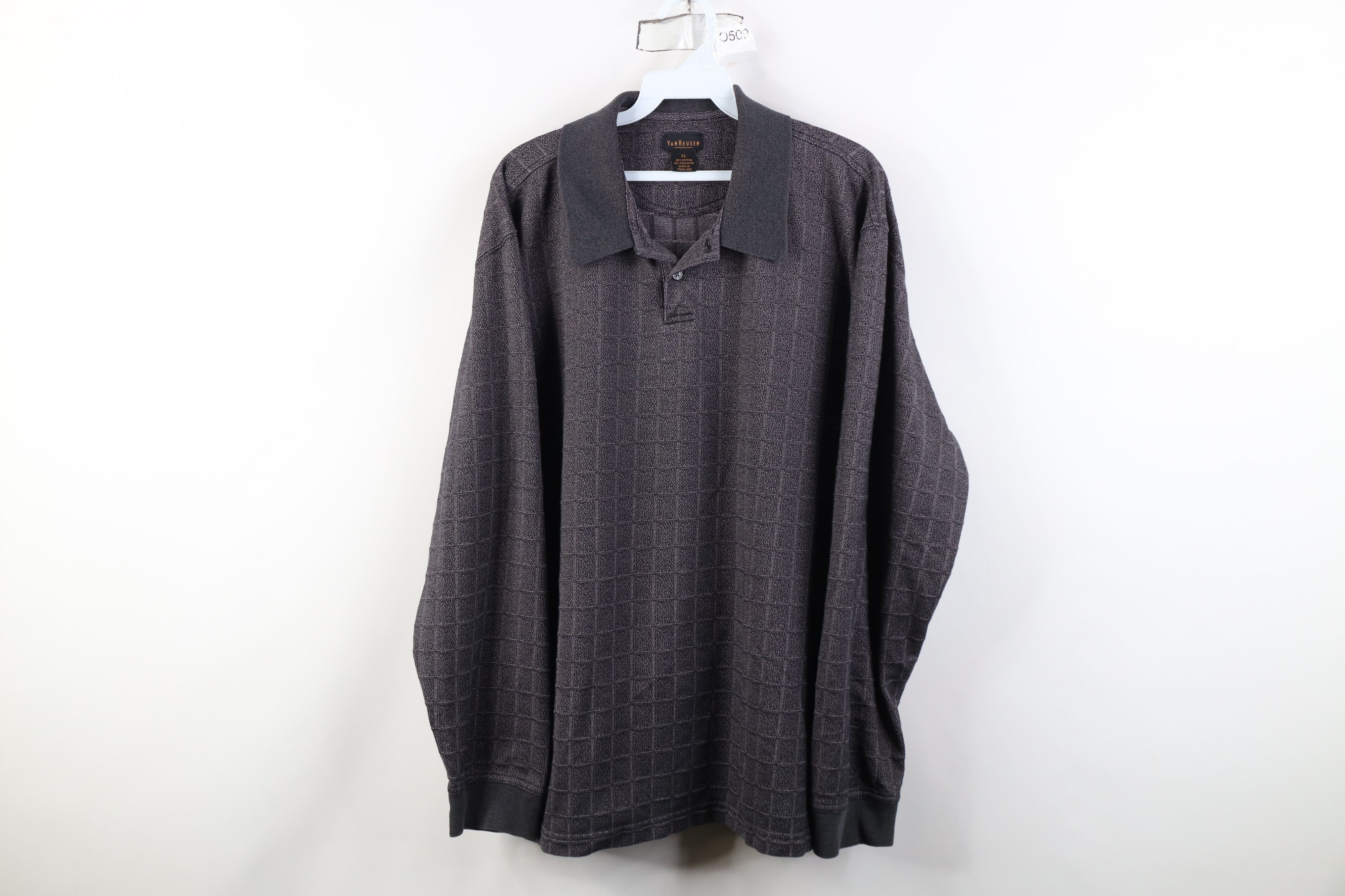 Vintage Vintage 90s Y2K Streetwear Collared Long Sleeve Rugby Polo Size US XL / EU 56 / 4 - 1 Thumbnail