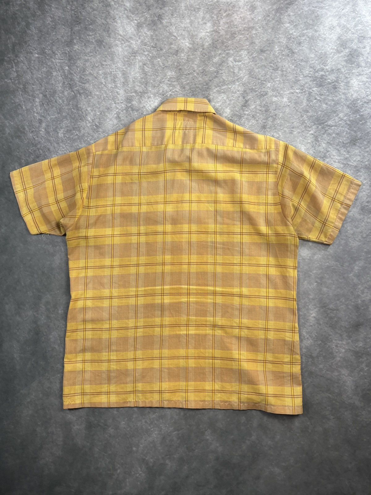 Van Heusen 1950s Van Heusen True Vintage Loop Collar Plaid Shortsleeve Size US S / EU 44-46 / 1 - 13 Thumbnail