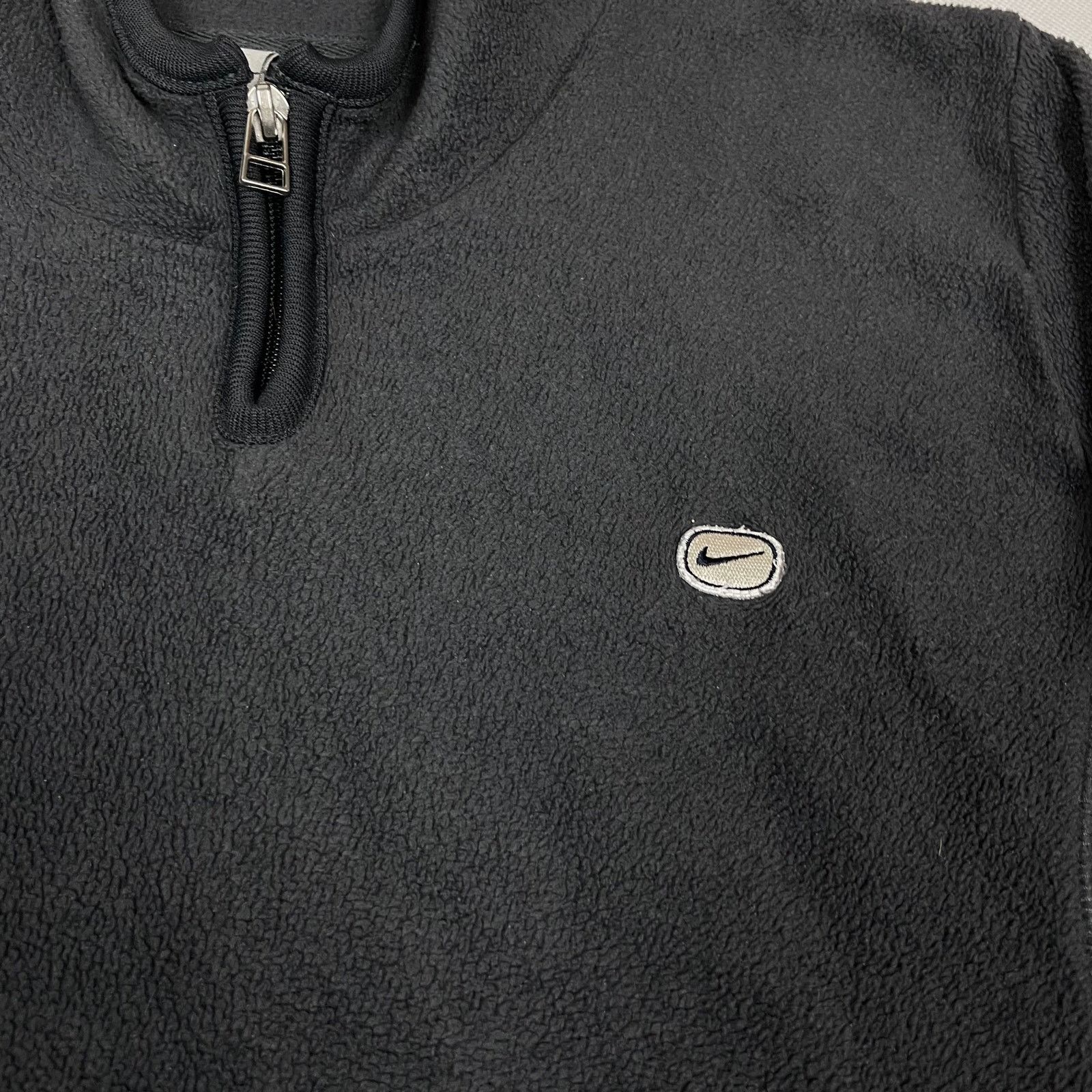 Nike × Vintage Nike Women's Gray Fleece Lined Long Sleeve 1/4 Zip Hoodie M Size M / US 6-8 / IT 42-44 - 3 Thumbnail
