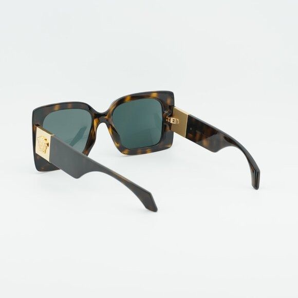 Versace Versace VE4467U 108/87 Sunglasses Havana Square Frame, Grey Size ONE SIZE - 4 Thumbnail