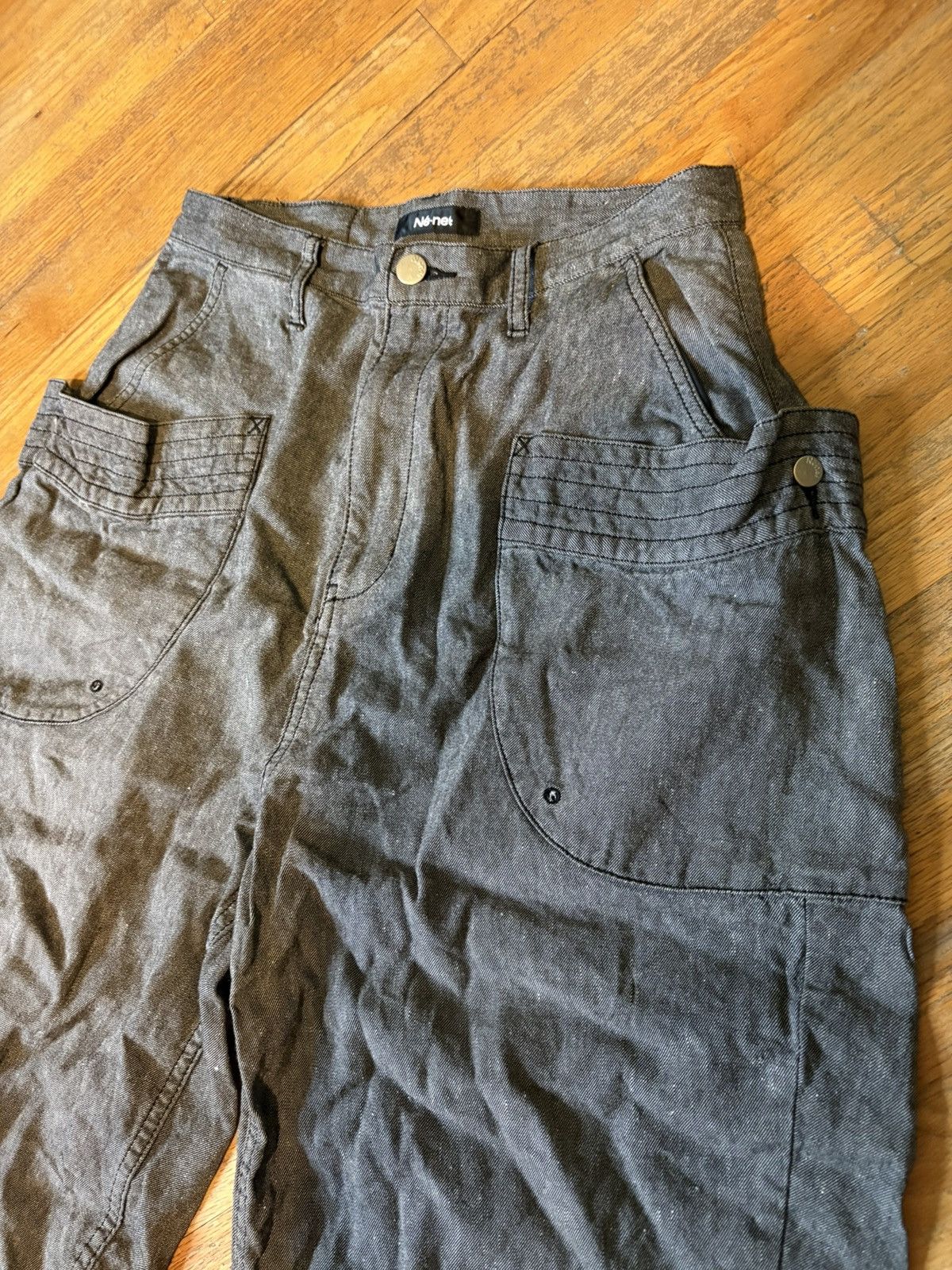 Ne-Net Ne-net Linen Half Pants Shorts Size US 29 - 2 Thumbnail