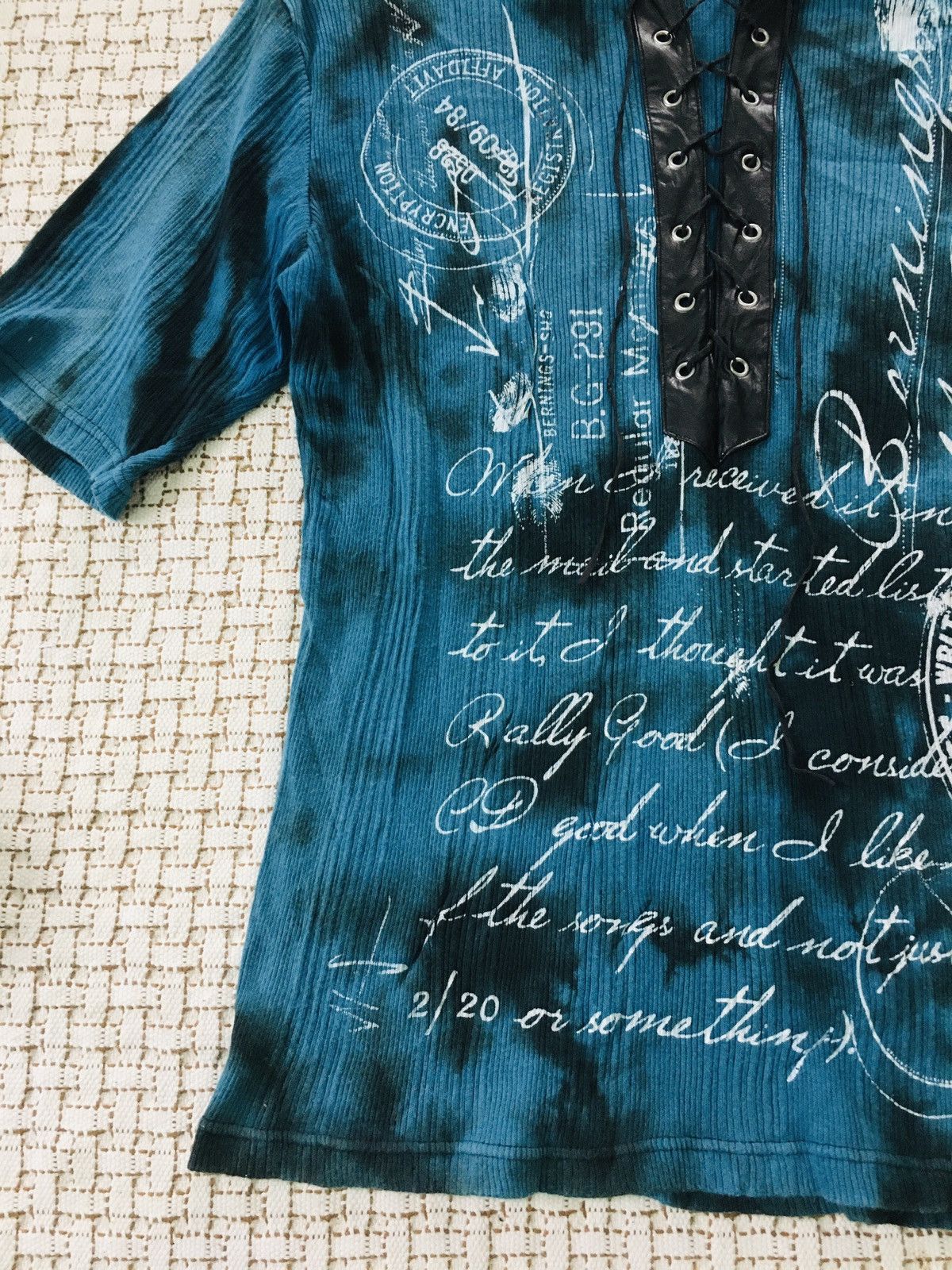 If Six Was Nine × Japanese Brand × Le Grande Bleu (L.G.B.) Bernings Sho Nice Design Punk Gothic Shirt (18) Size M / US 6-8 / IT 42-44 - 10 Thumbnail