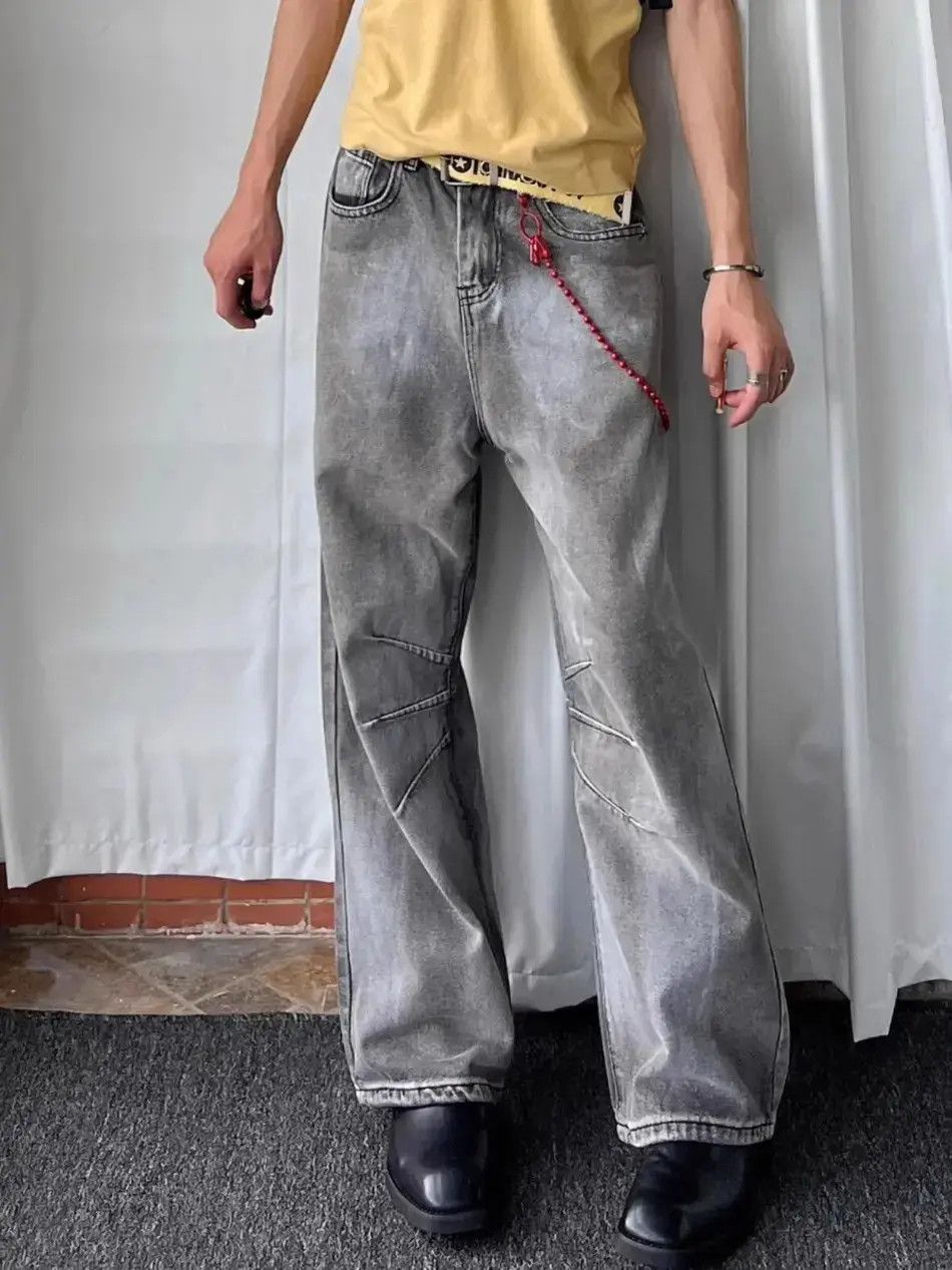 Japanese Brand Retro loose casual high street jeans Size US 30 / EU 46 - 1 Thumbnail