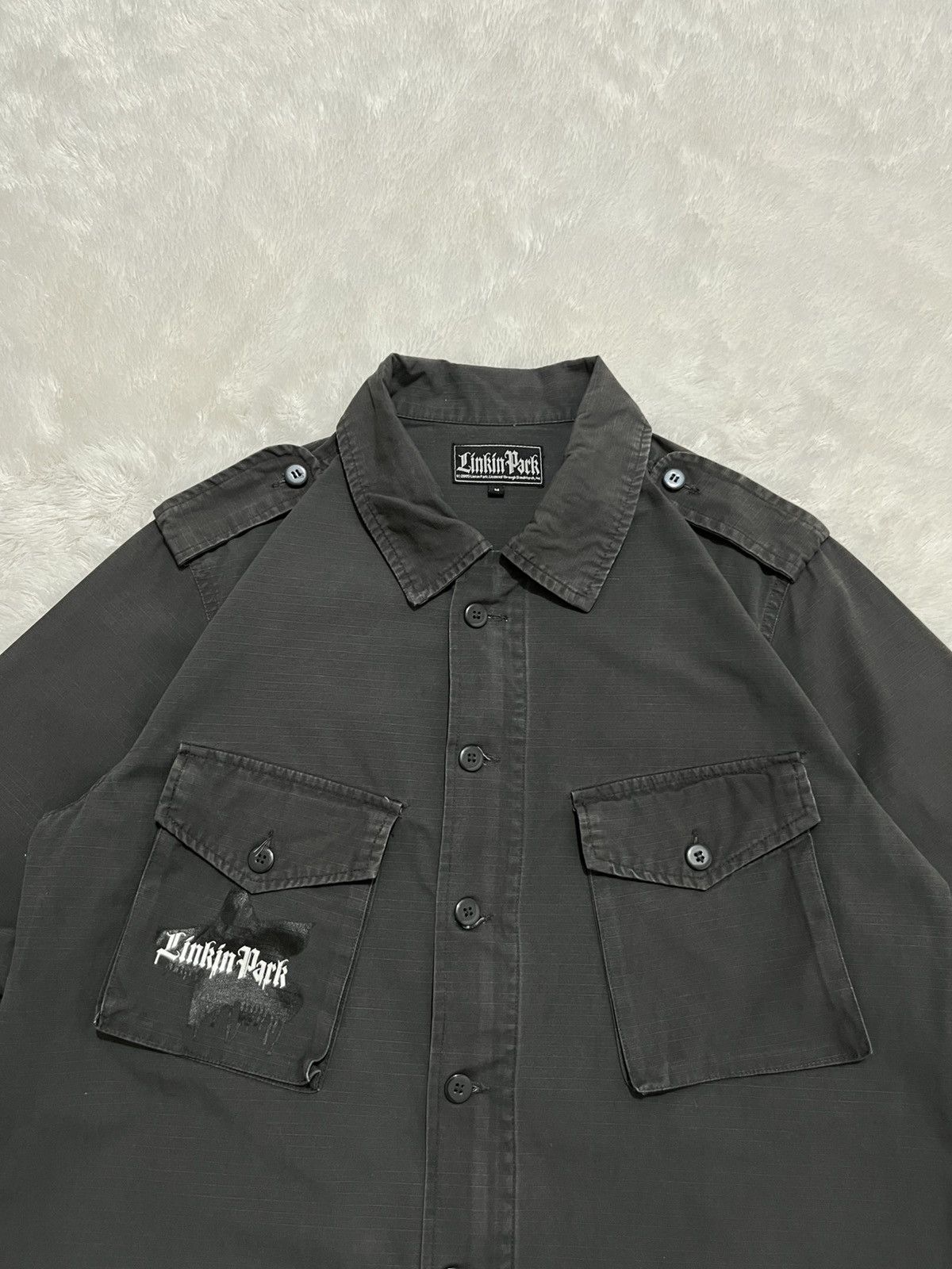 Other Vintage 2005 Linkin Park Military Field Jacket LP Rare Merch Size US M / EU 48-50 / 2 - 2 Thumbnail