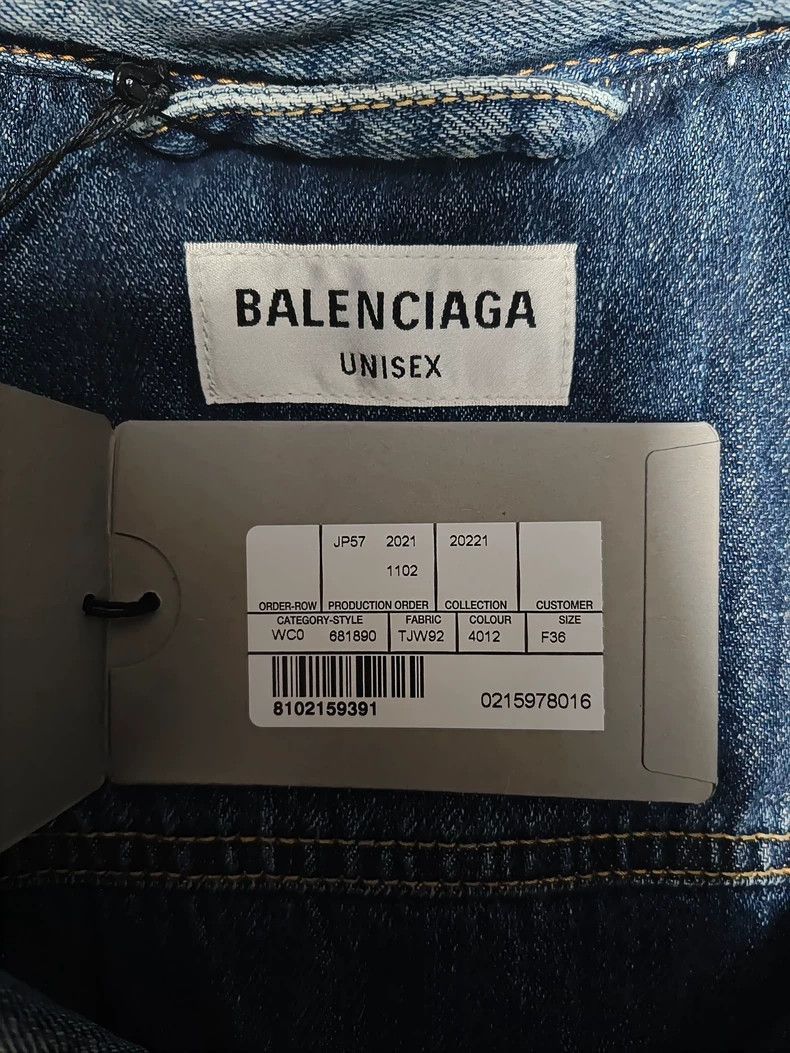 Balenciaga Balenciaga 22fw Padded wash jeans cotton-padded jacket-2506 Size US S / EU 44-46 / 1 - 5 Thumbnail