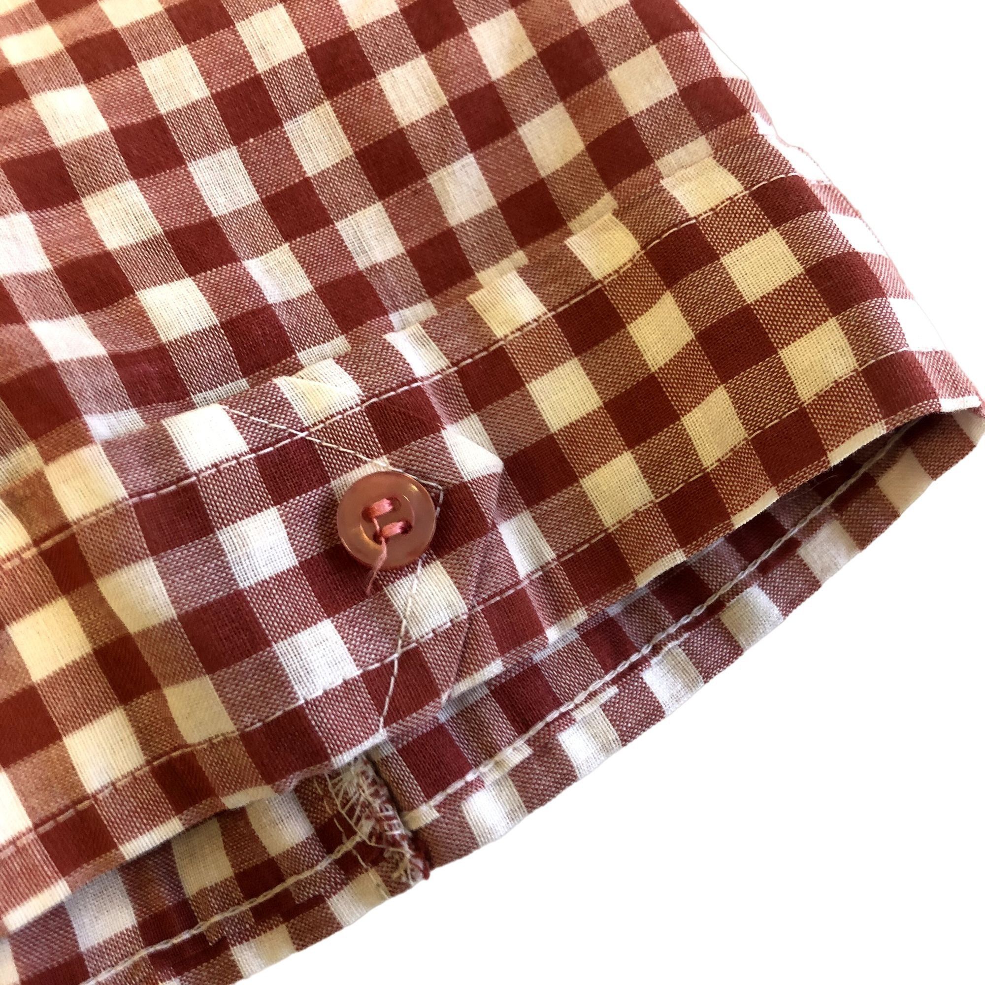 Other Vtg David Harrison Red CHECKERED MoD BUTTERFLLY Collar Shirt Size US L / EU 52-54 / 3 - 5 Thumbnail
