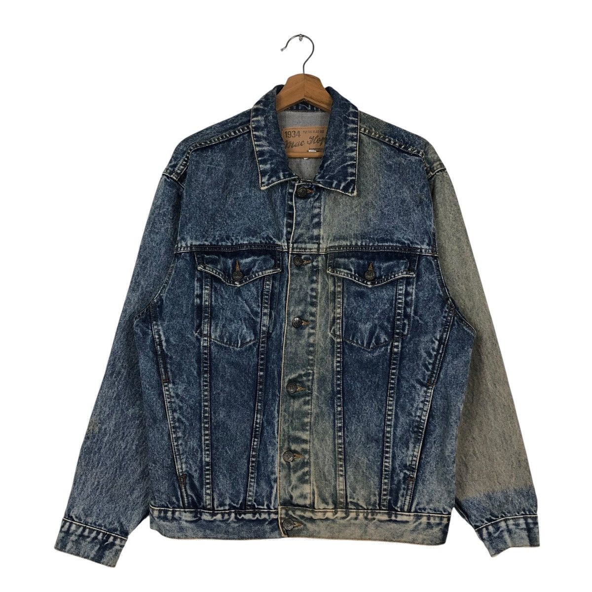 Japanese Brand 🔥VINTAGE RUSTY TRUCKER DENIM JACKET MAC HOPE ISSEY MIYAKE Size US M / EU 48-50 / 2 - 3 Thumbnail