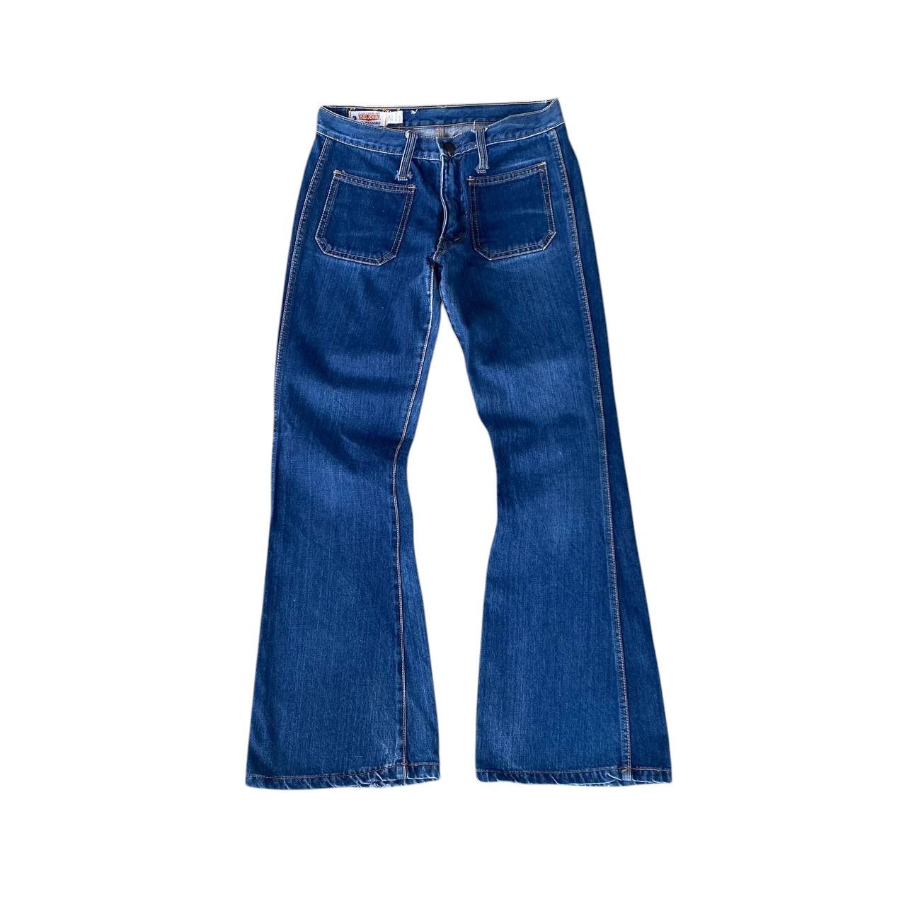 Big John FLARED🔥VINTAGE BIGJOHN BUSHPANT BOOTCUT W29" ZIP TALON Size US 29 - 2 Thumbnail