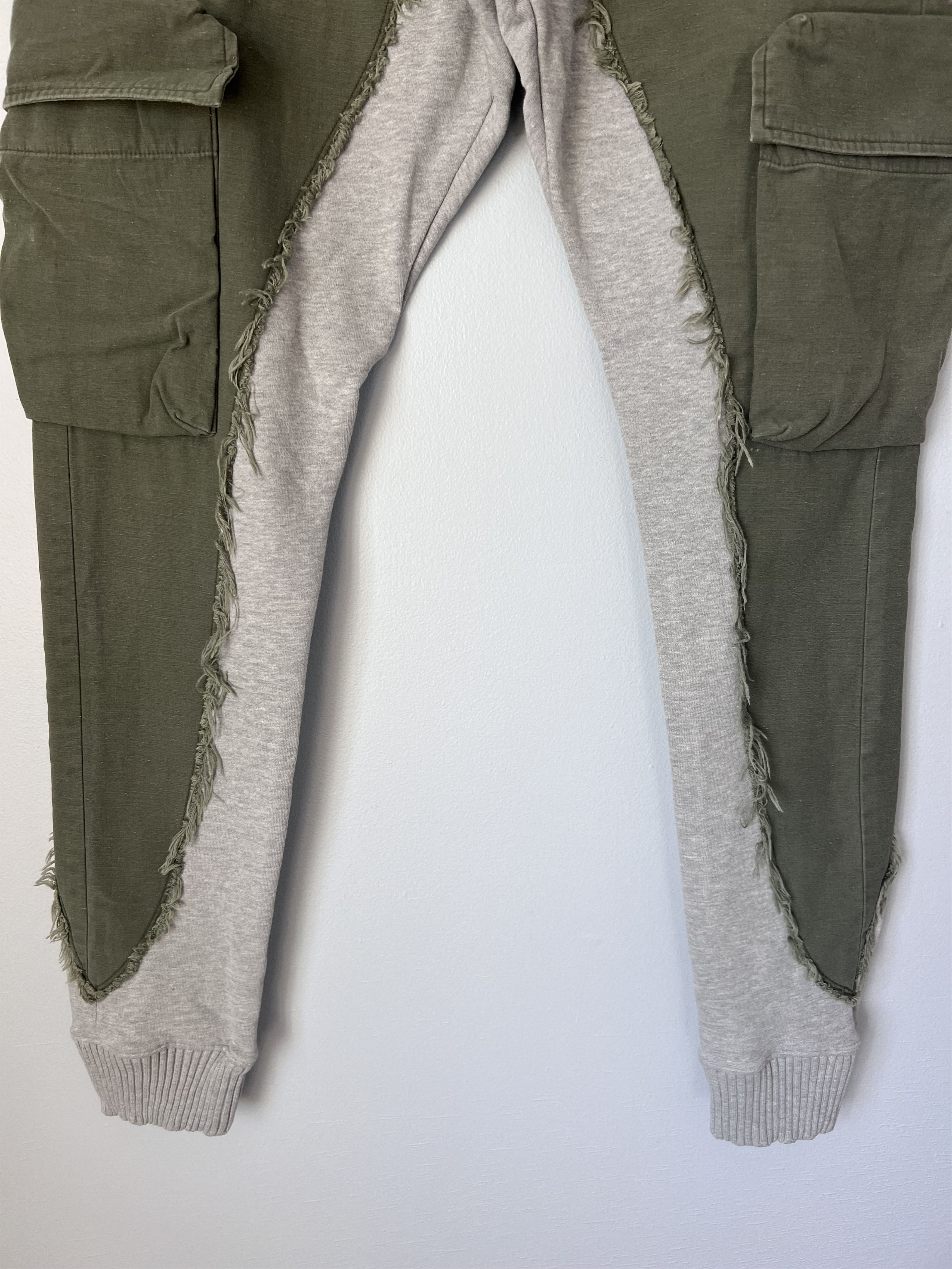 Greg Lauren Greg Lauren Army Baker Cargo Fleece Lounge Pants Size US 34 / EU 50 - 3 Thumbnail
