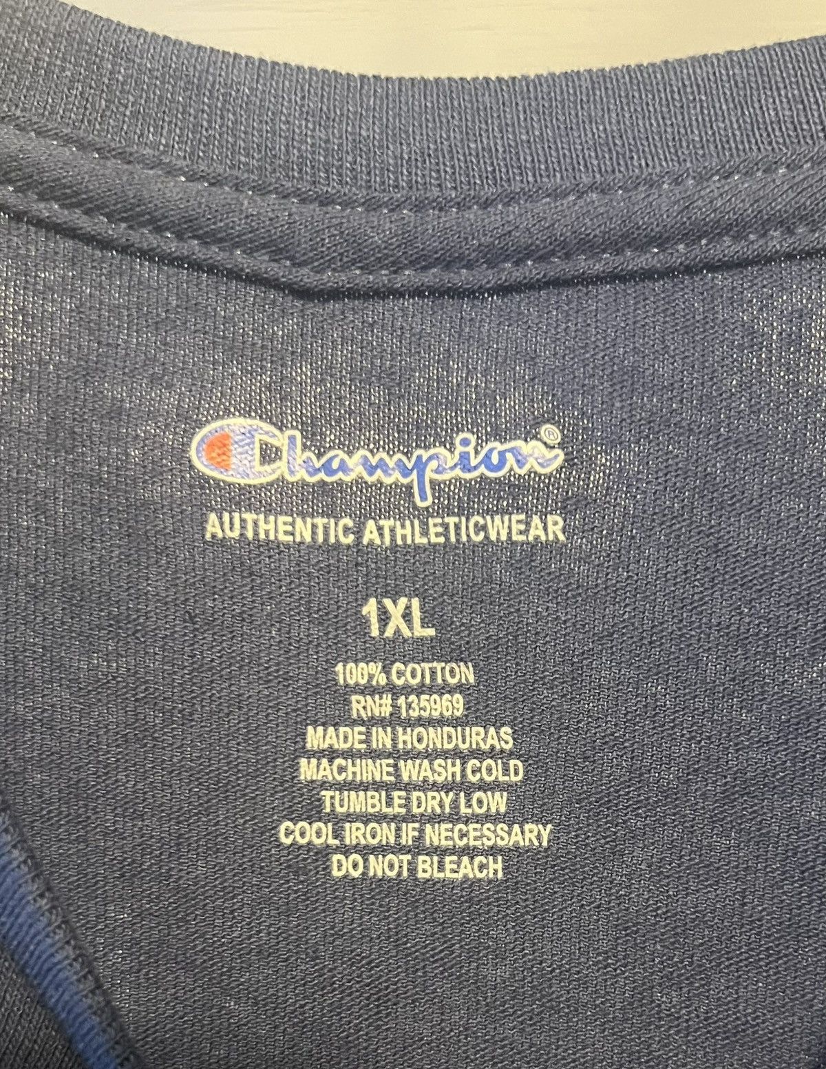 Champion Authentic Champion USA Athleticwear Navy Big & Tall Tee 1XL Size US XXL / EU 58 / 5 - 3 Thumbnail