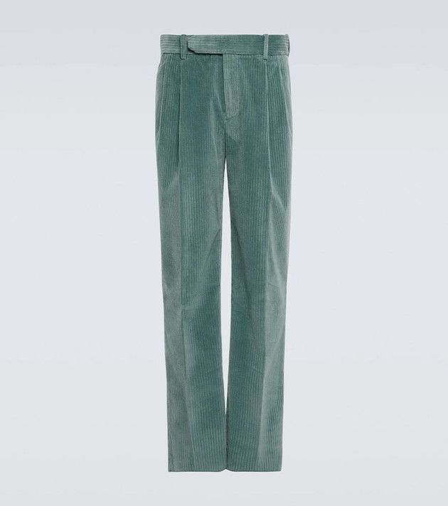 image of Loro Piana O1Loc1C0124 Jasper Two Pince Trousers In Green, Men's (Size 30)