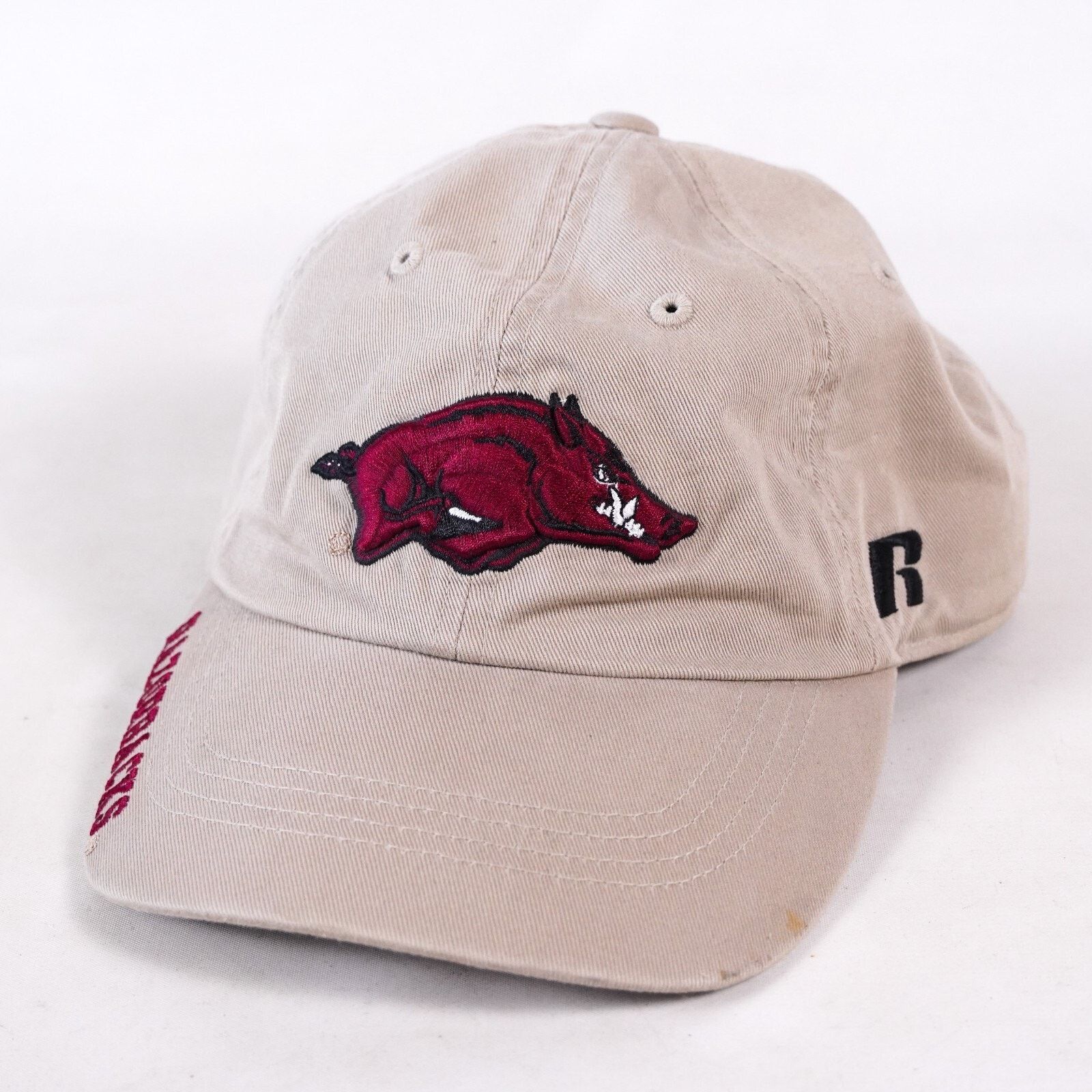 Other Russell Arkansas Razorbacks Basketball Hat Cap Tan Size ONE SIZE - 1 Thumbnail