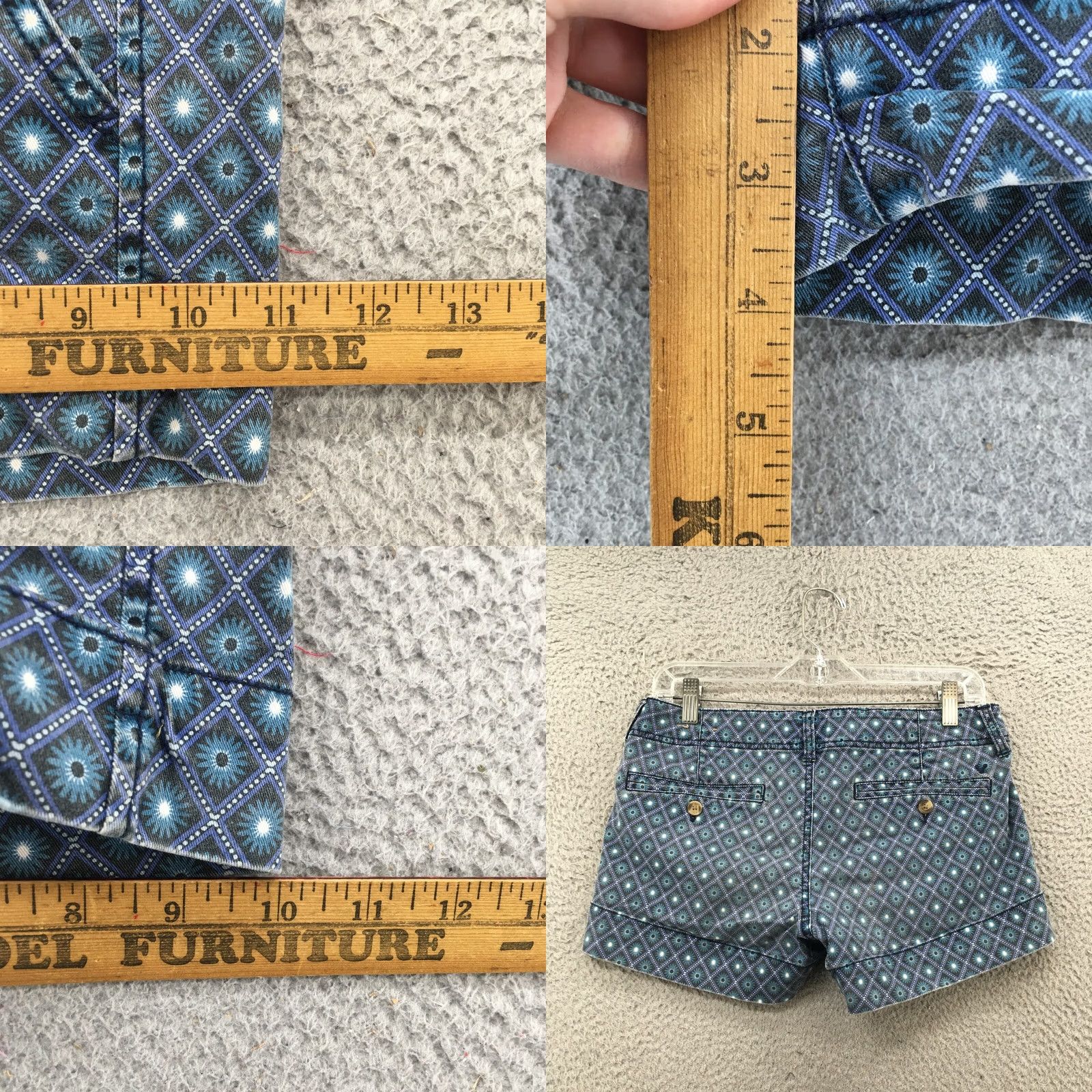 American Eagle Outfitters American Eagle Outfitters Stretch Chino Shorts Women 4 Blue Floral Size 27" / US 4 / IT 40 - 8 Thumbnail