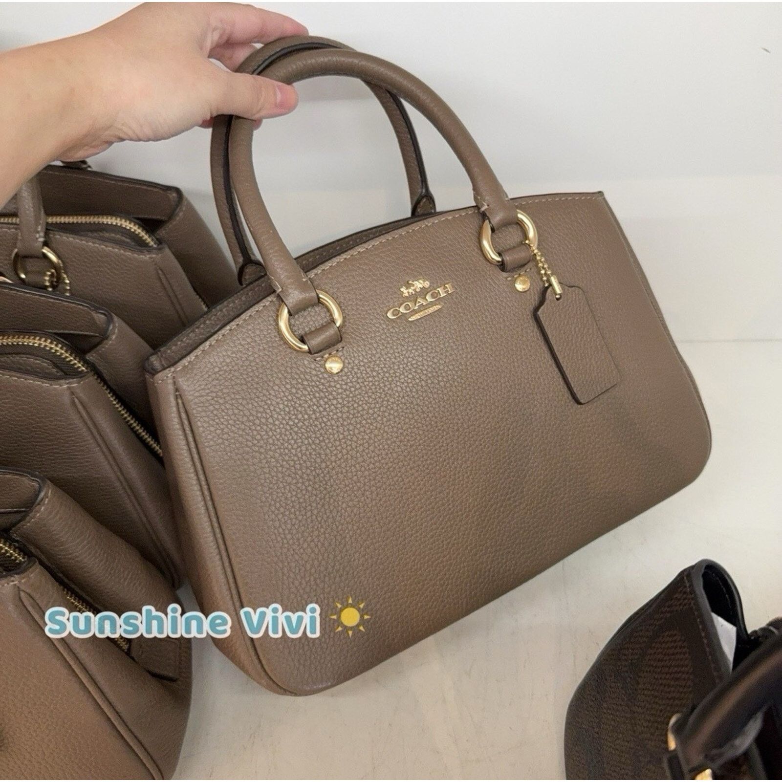Coach NWT Coach Small Savannah Leather Carryall Satchel CAL54 Size ONE SIZE - 1 Thumbnail