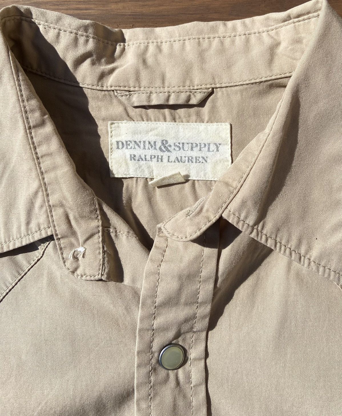 Vintage 🟤 Denim & Supply Ralph Lauren Shirt Pearl Short Sleeve tee🟤 Size US S / EU 44-46 / 1 - 5 Thumbnail