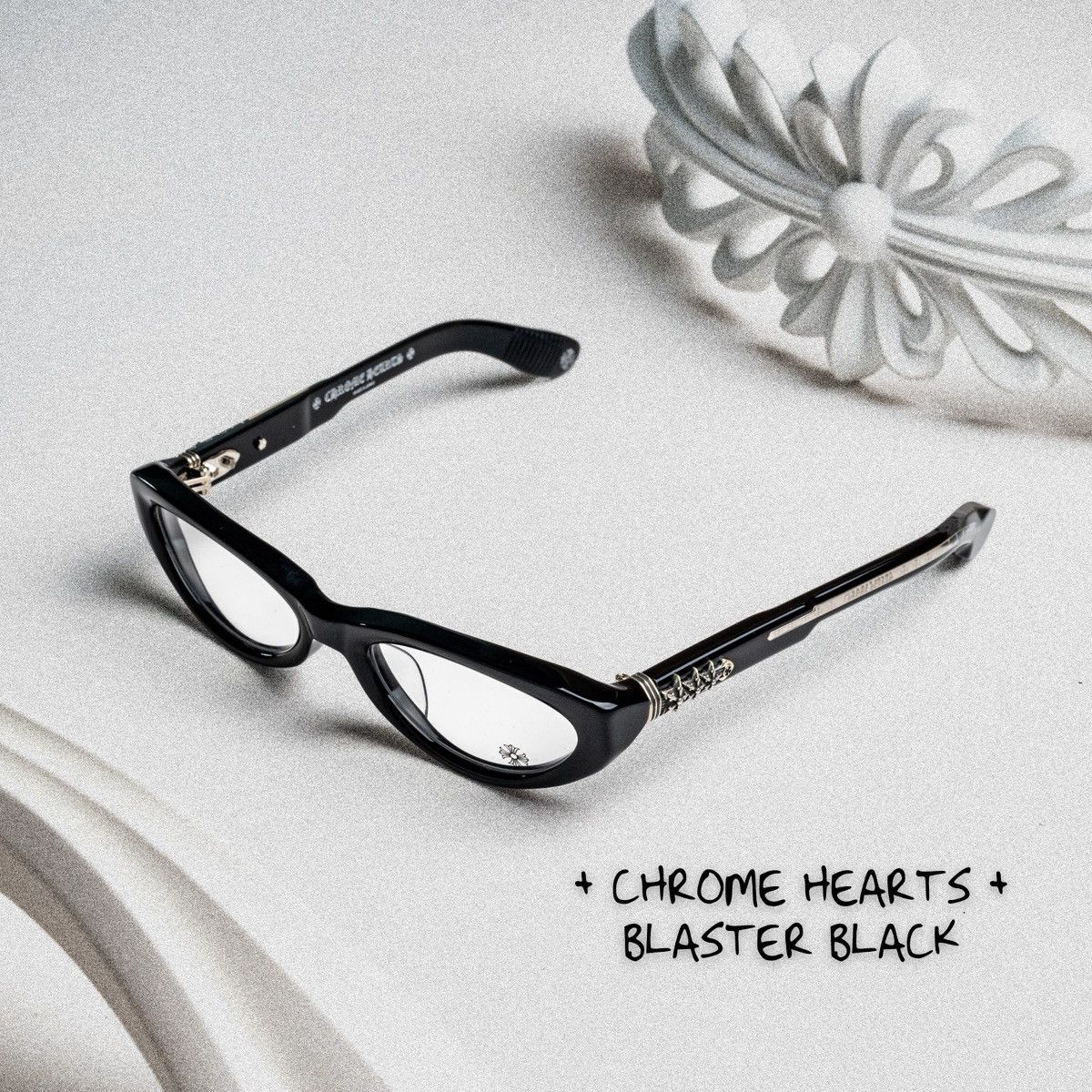 Chrome Hearts CHROME HEARTS BLASTER BLACK GLASSES Size ONE SIZE - 1 Thumbnail