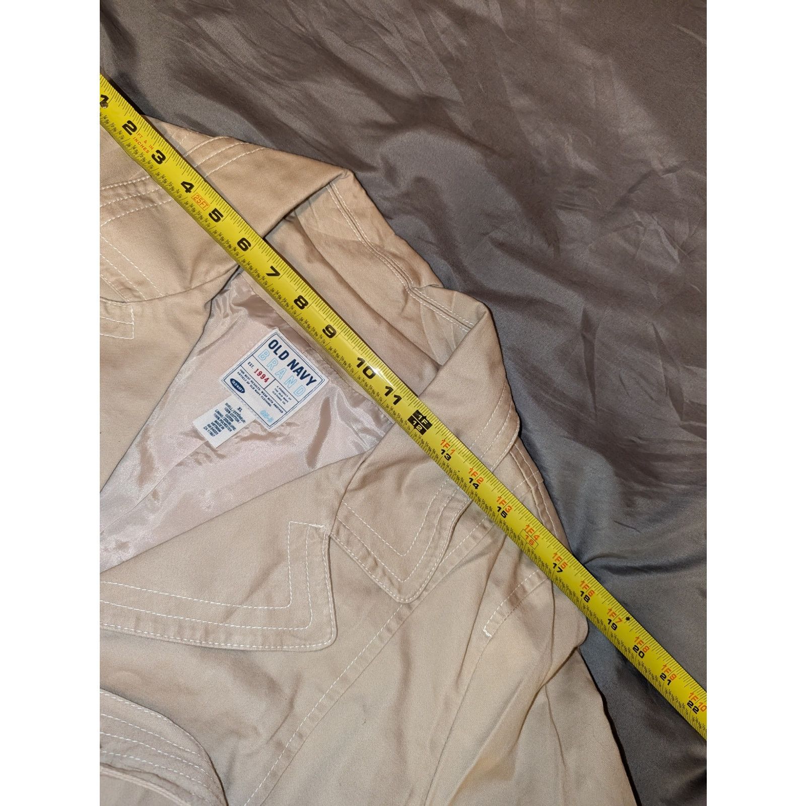 Old Navy Old Navy Belted Trench Coat XL Beige Women's Size XL / US 12-14 / IT 48-50 - 7 Thumbnail