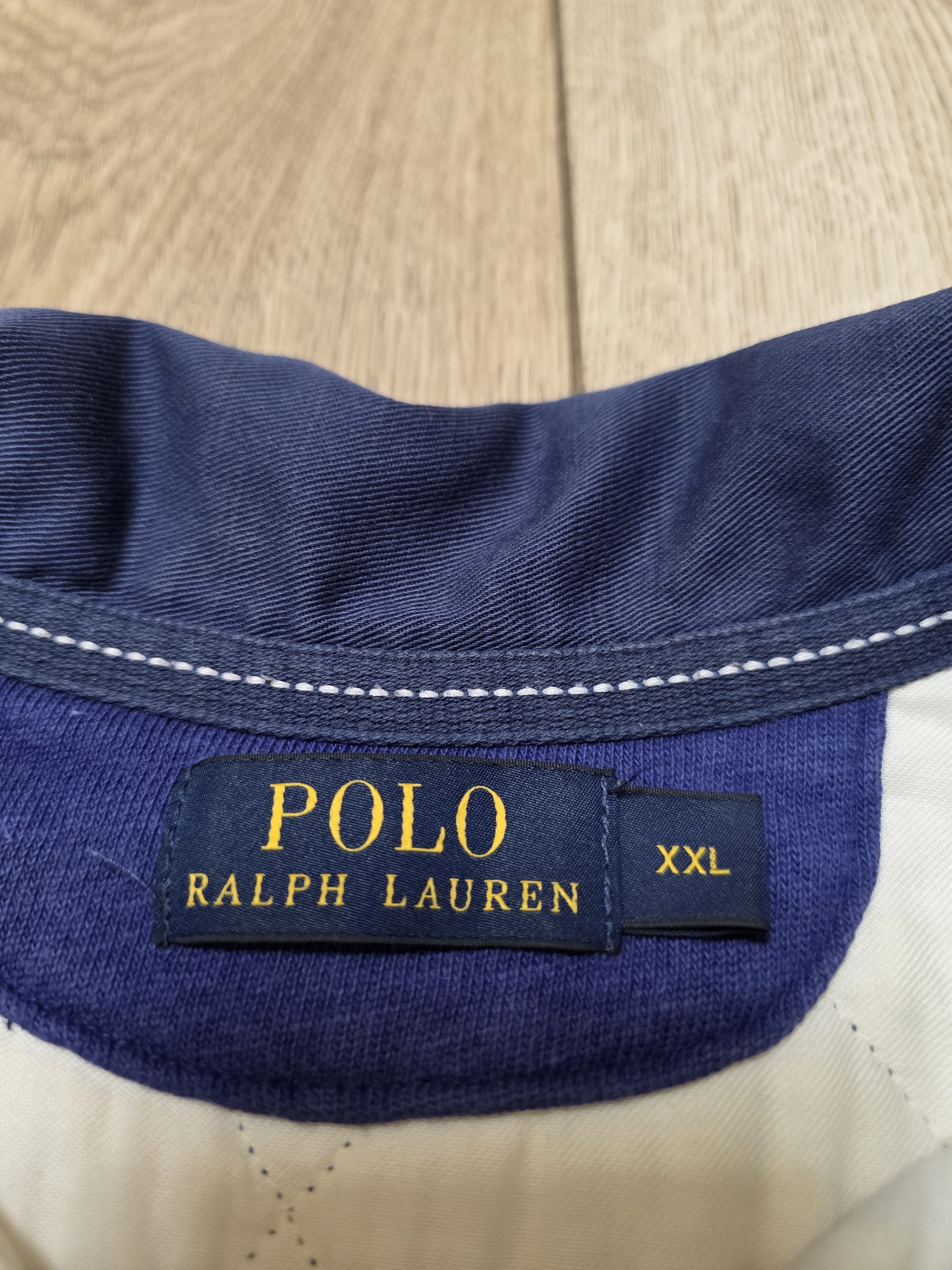 Polo Ralph Lauren POLO RALPH LAUREN VINTAGE RUGBY SHIRT 90s LONG STRIPED Size US XXL / EU 58 / 5 - 7 Thumbnail
