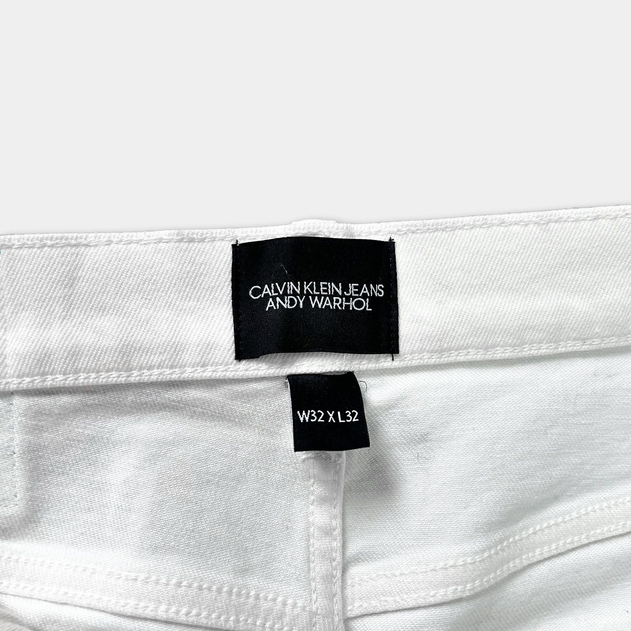 Calvin Klein Calvin Klein x Andy Warhol Silver Jeans Size US 30 / EU 46 - 5 Thumbnail