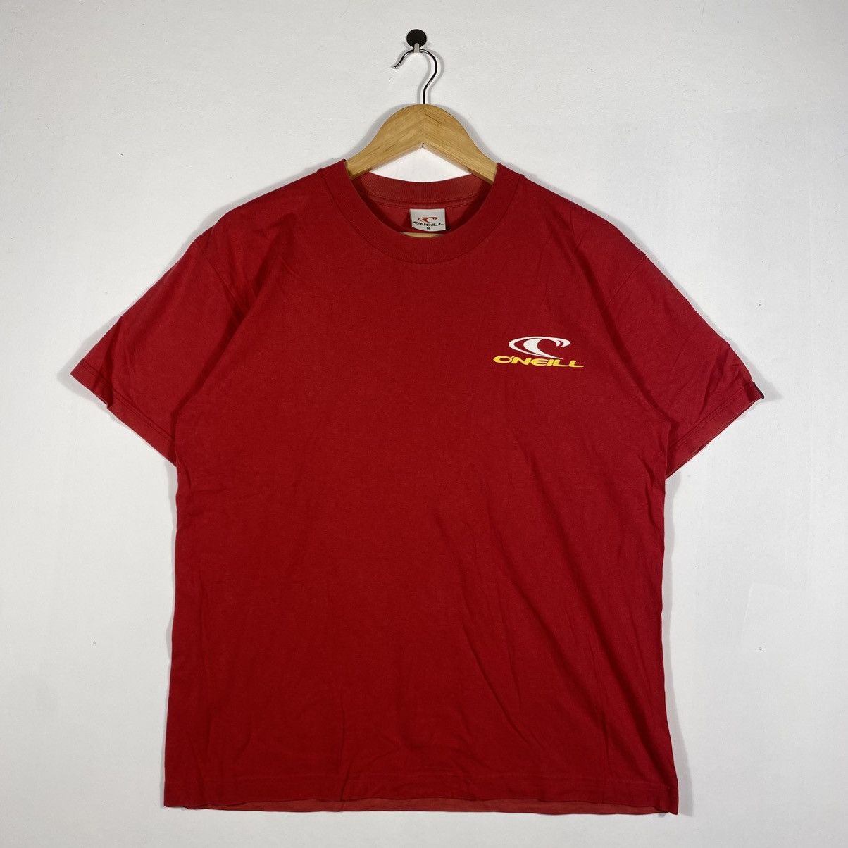 Vintage Vintage 90's O'NEILL Wetsuits Boardshorts Logo Tee Shirt Size US M / EU 48-50 / 2 - 2 Thumbnail