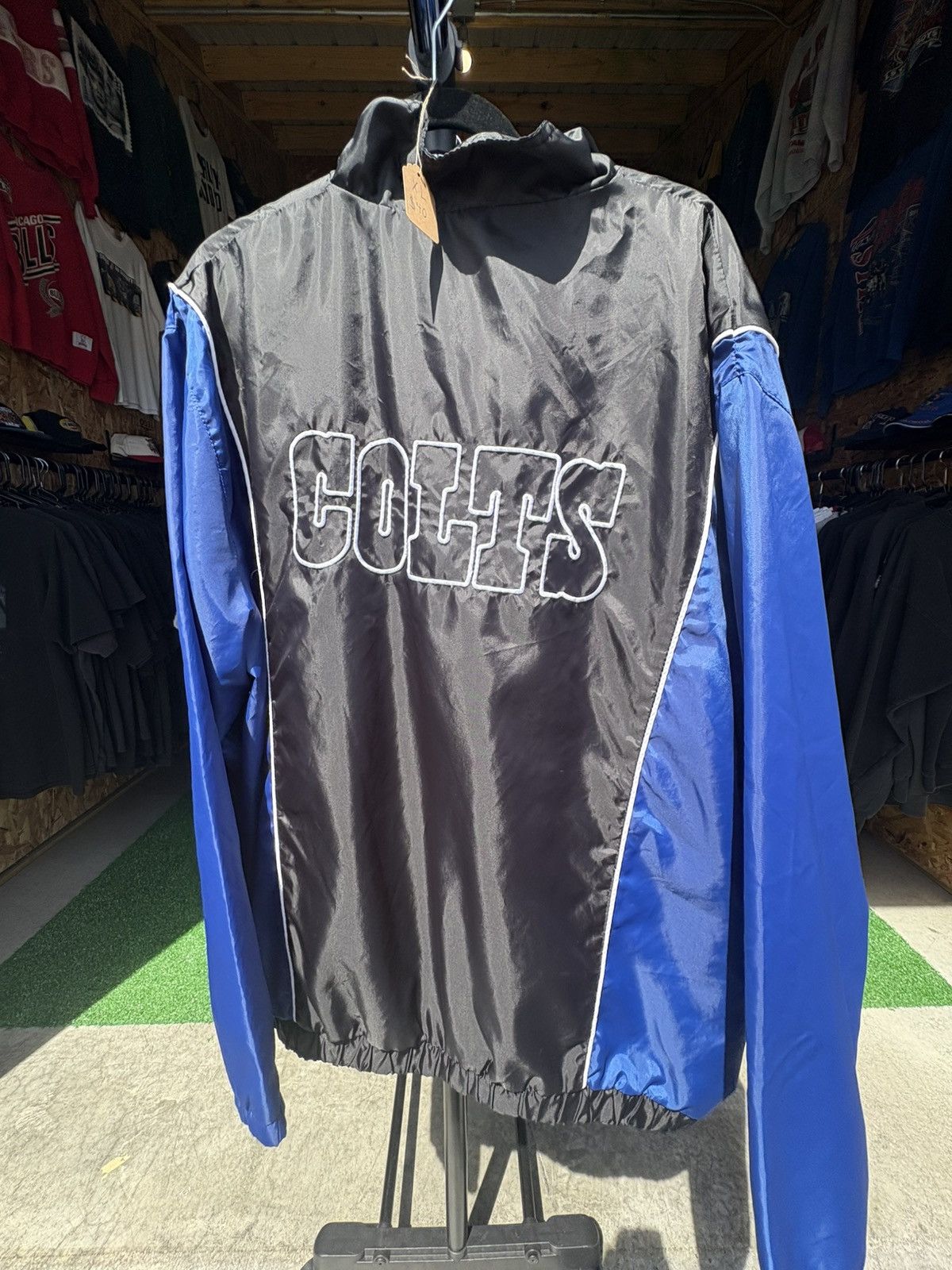 NFL × Vintage Vintage Y2K Indianapolis Colts windbreaker zip up Size US XL / EU 56 / 4 - 2 Thumbnail