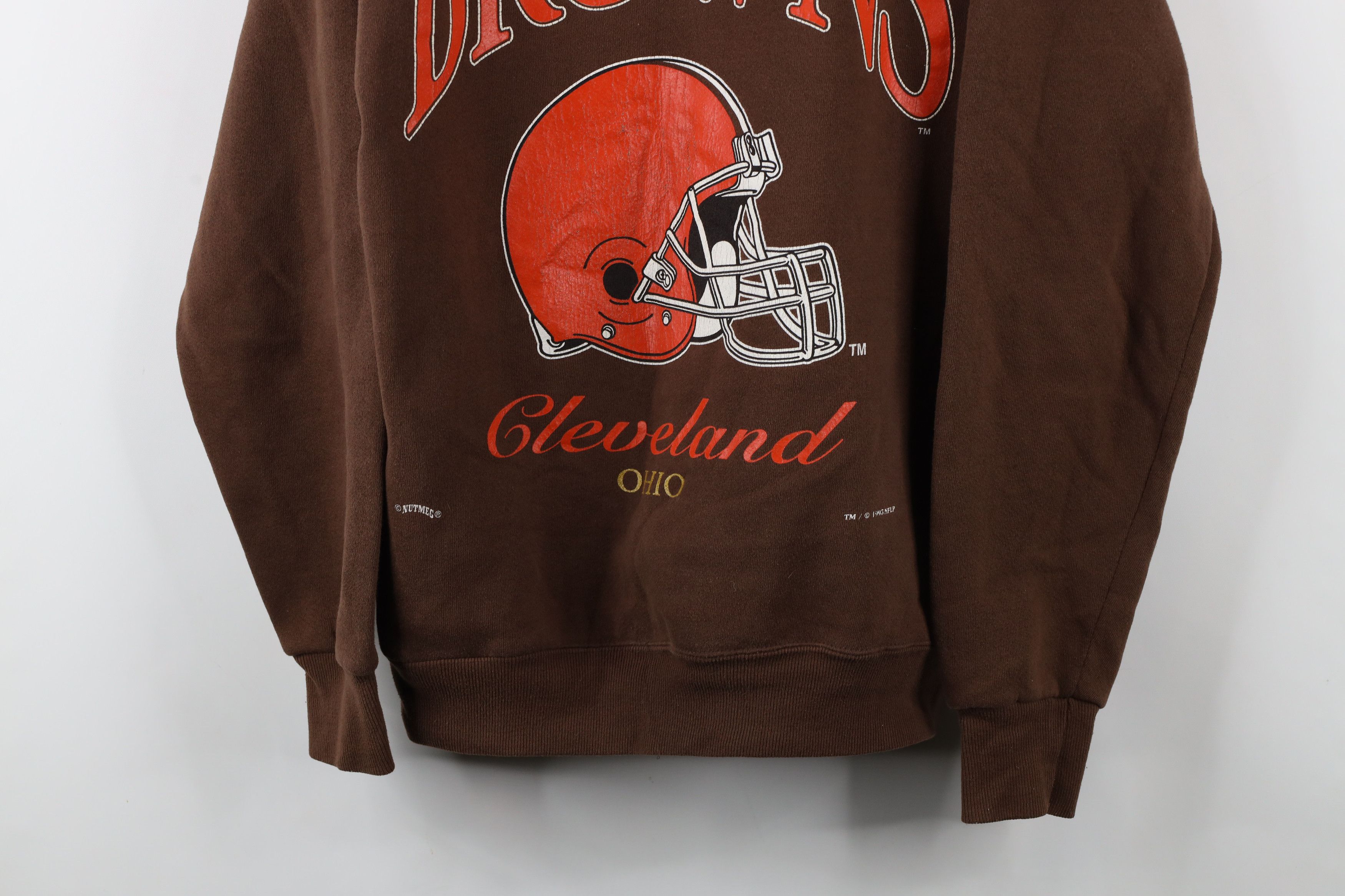 Vintage Vintage 90s Spell Cleveland Browns Football Sweatshirt USA Size US L / EU 52-54 / 3 - 3 Thumbnail