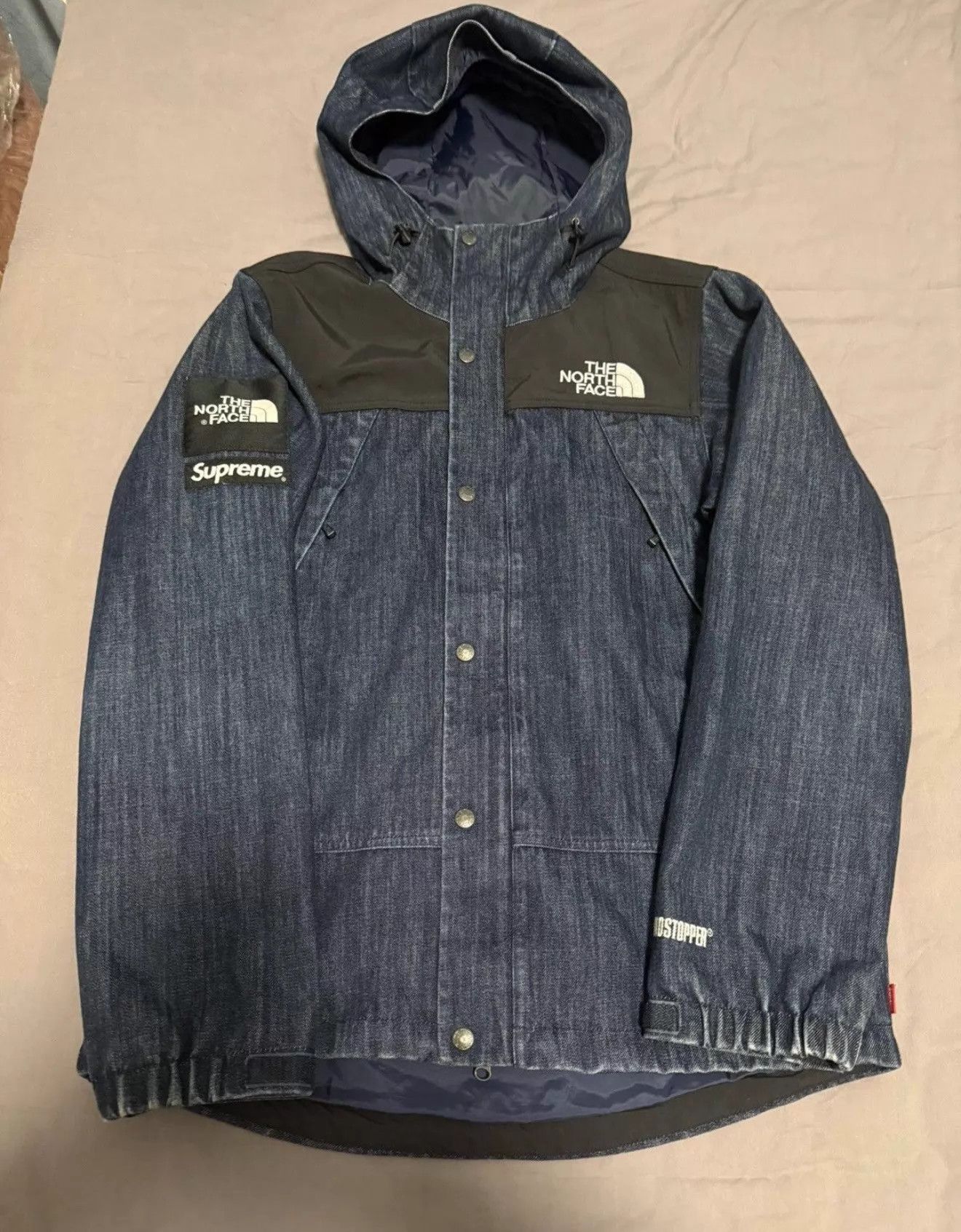 The North Face Supreme 15ss TNF Denim Shell Jacket M VGC Size US M / EU 48-50 / 2 - 1 Thumbnail