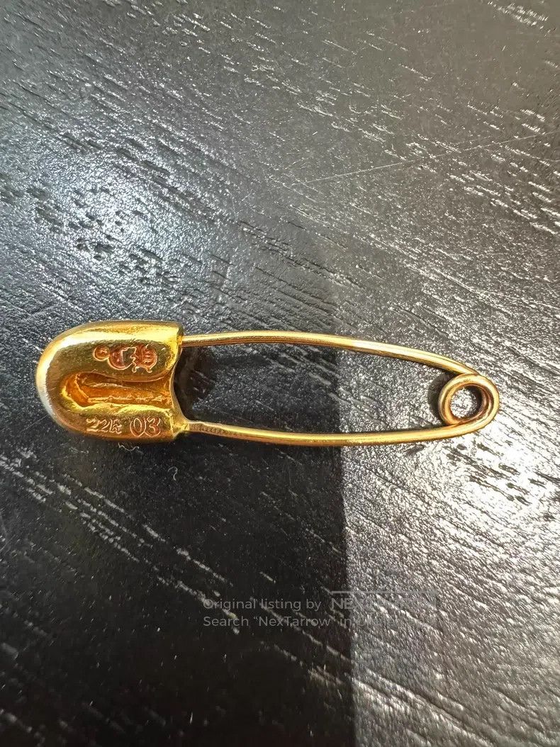 Chrome Hearts CHROME HEARTS Gold Single Diamond White Diamond Cross Flow Size ONE SIZE - 3 Thumbnail