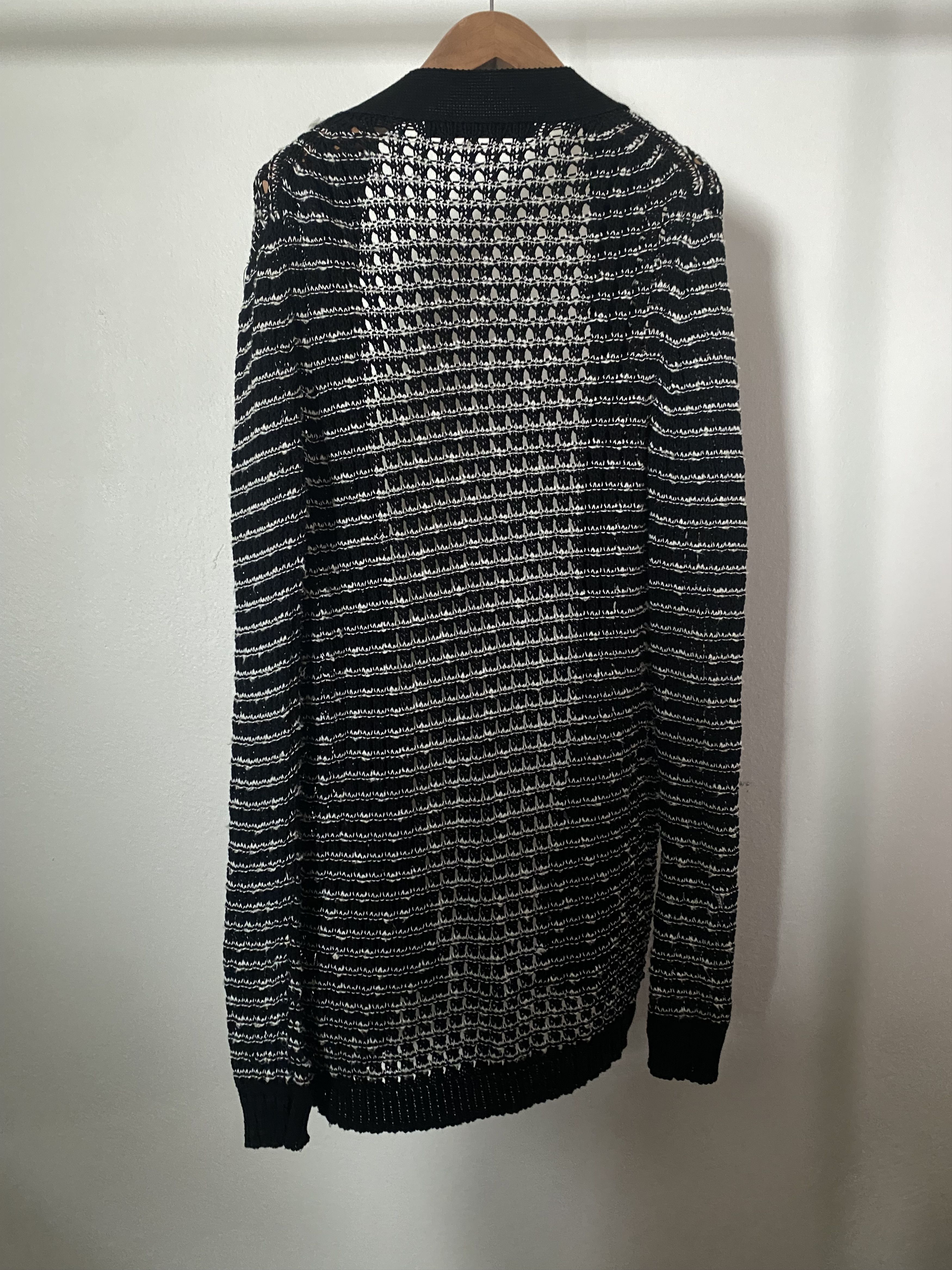 Navy Long Knit Cardigan, view 2