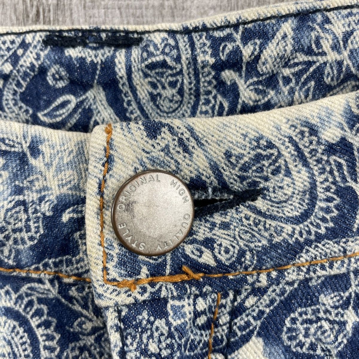 Japanese Brand × Vintage Vintage Japanese Paisley Pants Size 31" - 6 Thumbnail