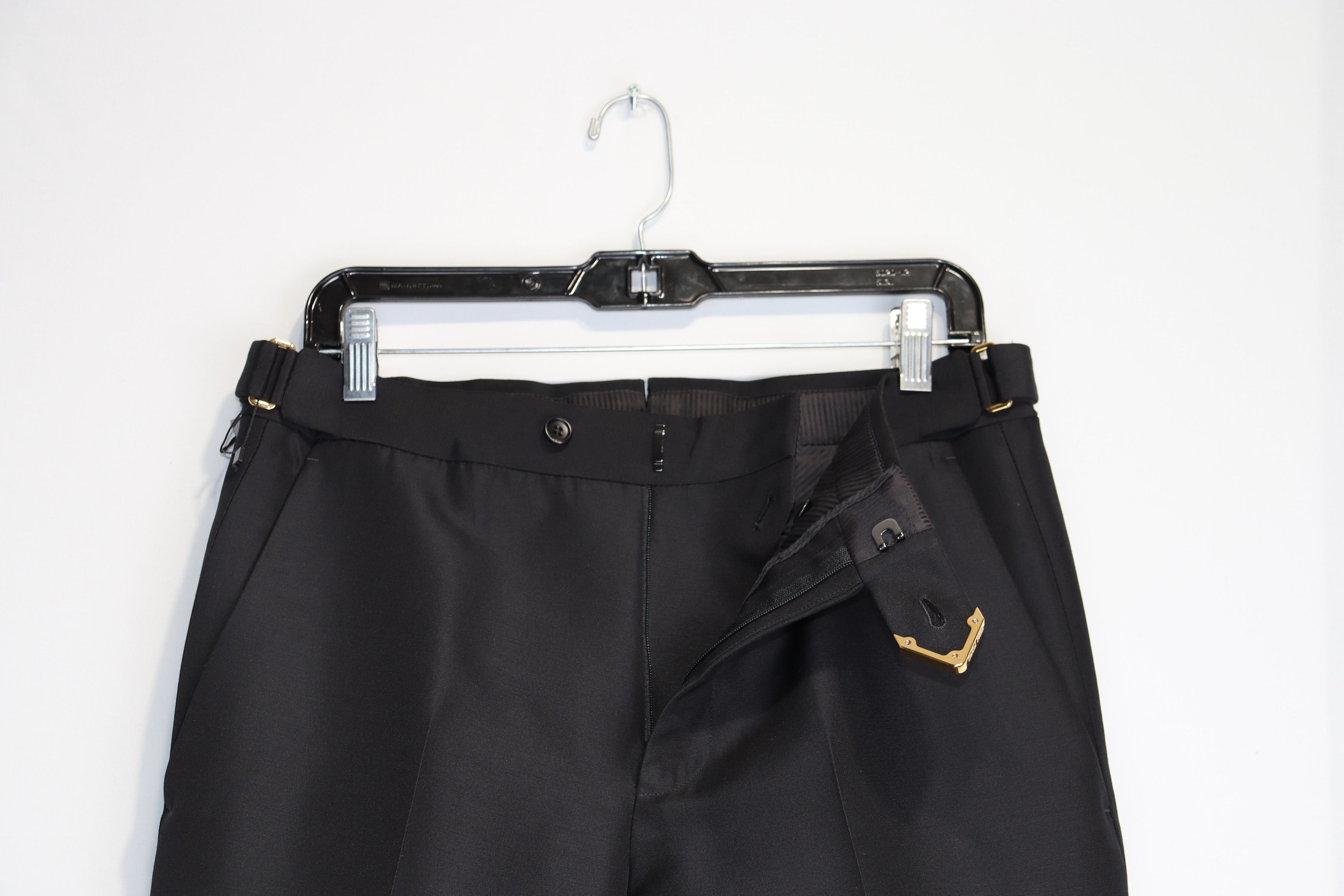 Tom Ford o1rshd1 Belted Formal Slacks / Trousers in Black Size US 30 / EU 46 - 6 Thumbnail