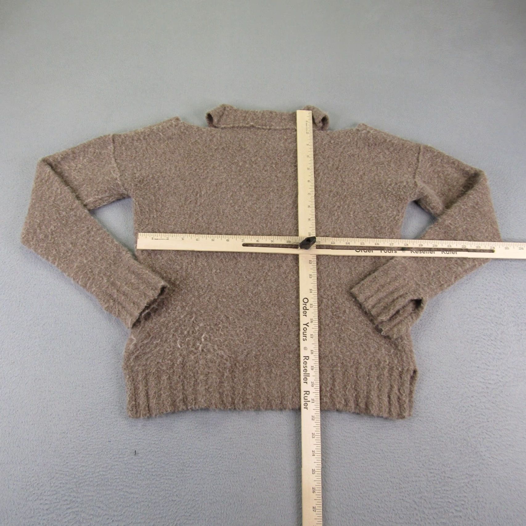 Anthropologie Anthropologie Moth Sweater Women XS Brown Cold Shoulder Merino Wool Alpaca Blend Size XS / US 0-2 / IT 36-38 - 5 Thumbnail