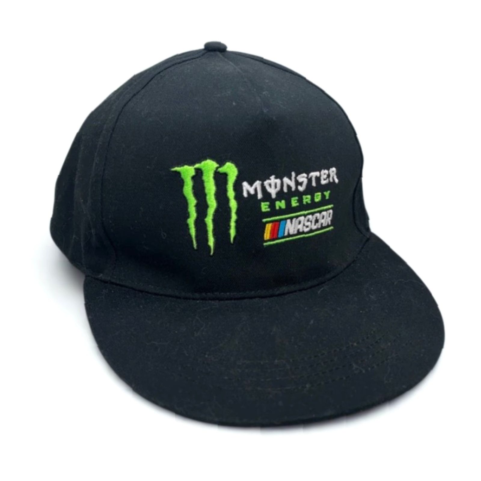 NASCAR Monster Energy NASCAR Snapback Hat Black Green Logo Cap NWOT Adjustable Hat Size ONE SIZE - 4 Thumbnail