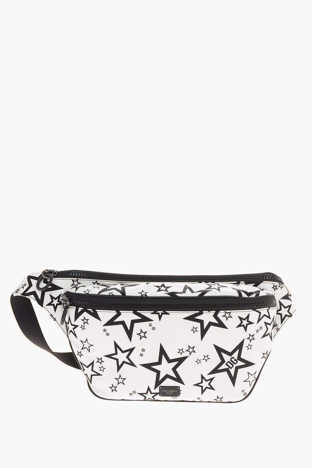 Dolce & Gabbana o1y0125 Size : OS / Logo Belt Bag in White/Black Size ONE SIZE - 1 Thumbnail