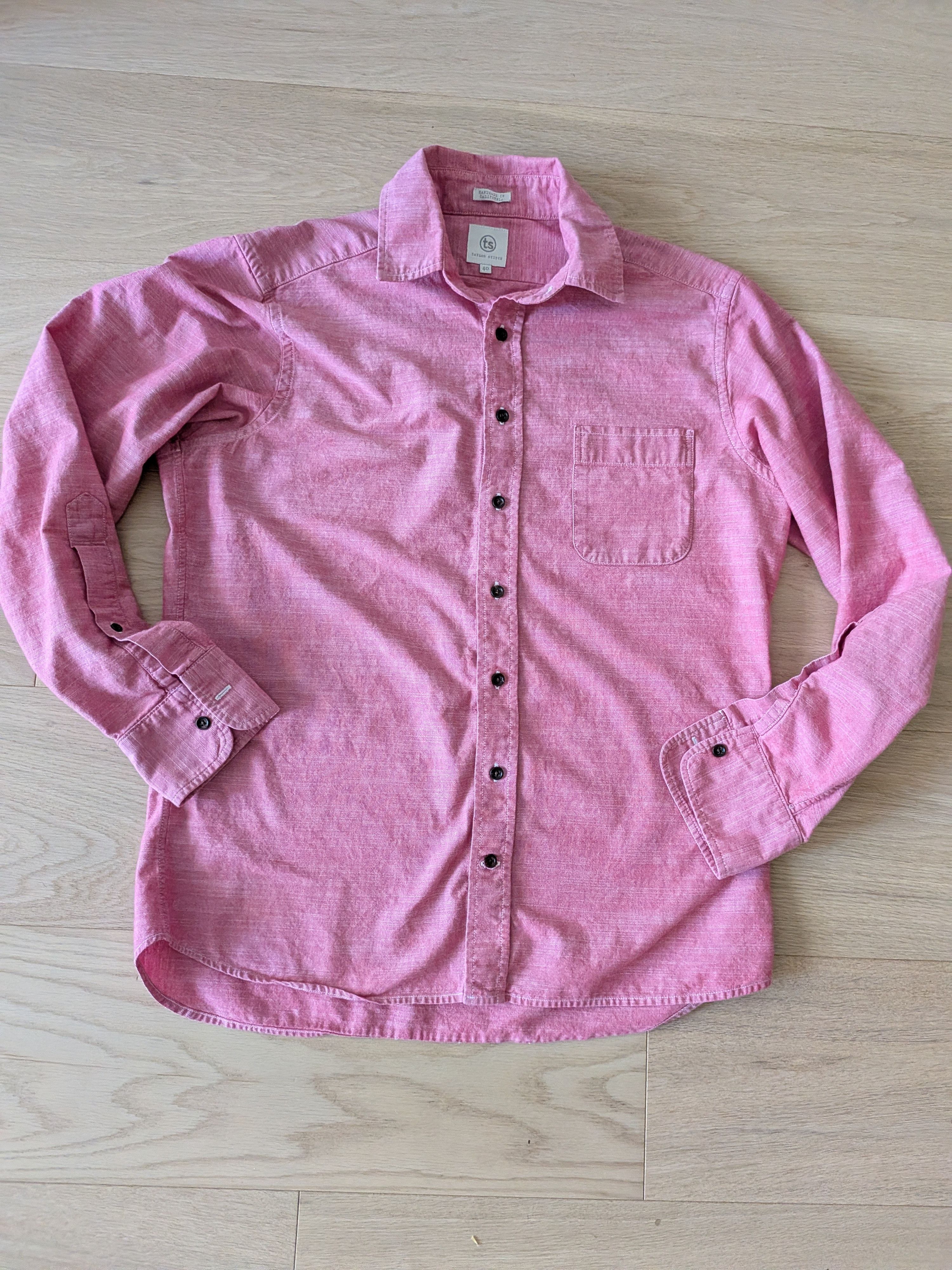 Taylor Stitch Made in USA - Taylor Stitch Chambray Shirt Size US M / EU 48-50 / 2 - 1 Thumbnail
