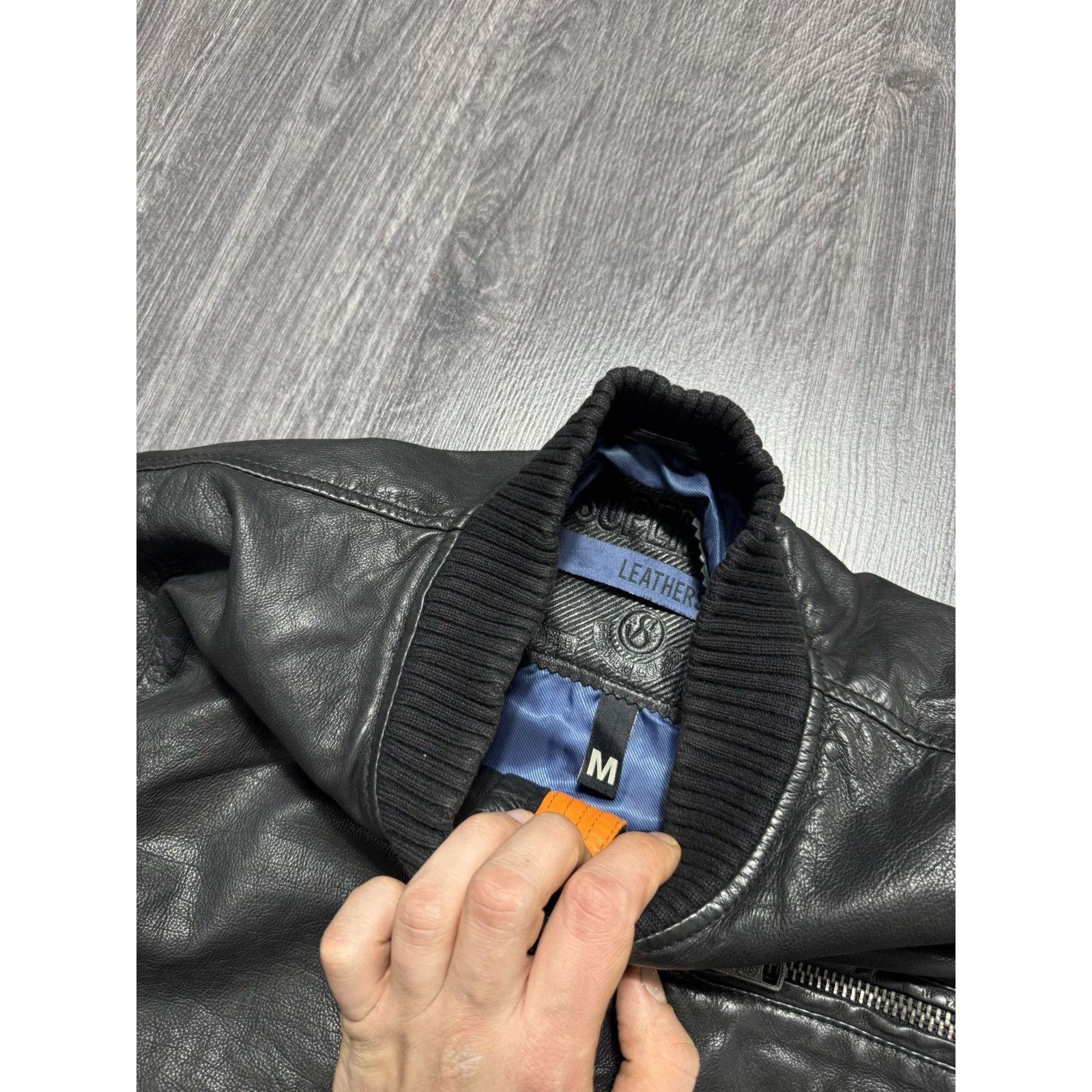 Japanese Brand × Superdry Superdry Japan men’s Real Leather Aviator Jacket Size US M / EU 48-50 / 2 - 5 Thumbnail