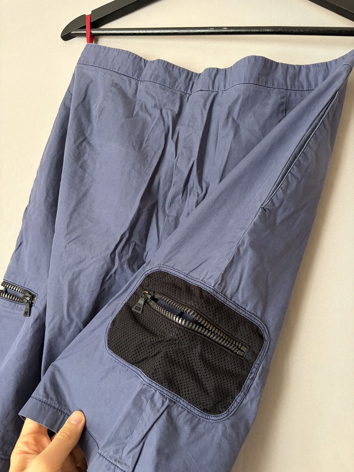Prada Prada Vintage Blue Nylon Light Cargo Shorts Size US 30 / EU 46 - 10 Thumbnail