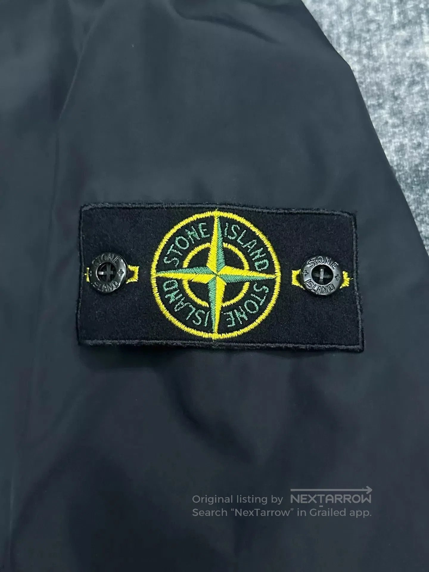 Stone Island Black Hooded Light Jacket with Zip and Pockets. Size US XXL / EU 58 / 5 - 4 Thumbnail