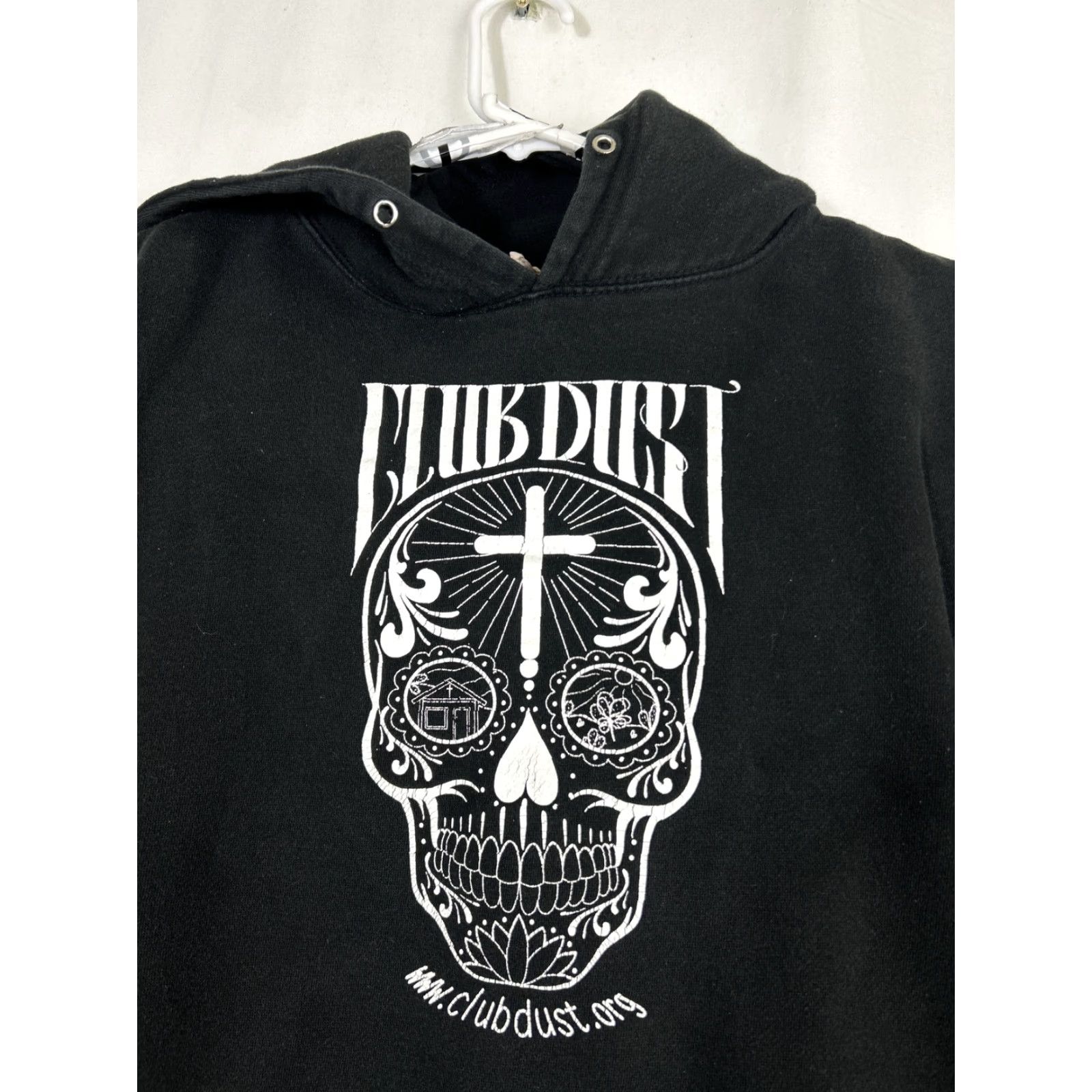 Sugar Cross Hoodie Mens Large Black Pullover Skull Club Dust Sugar Size US L / EU 52-54 / 3 - 3 Thumbnail