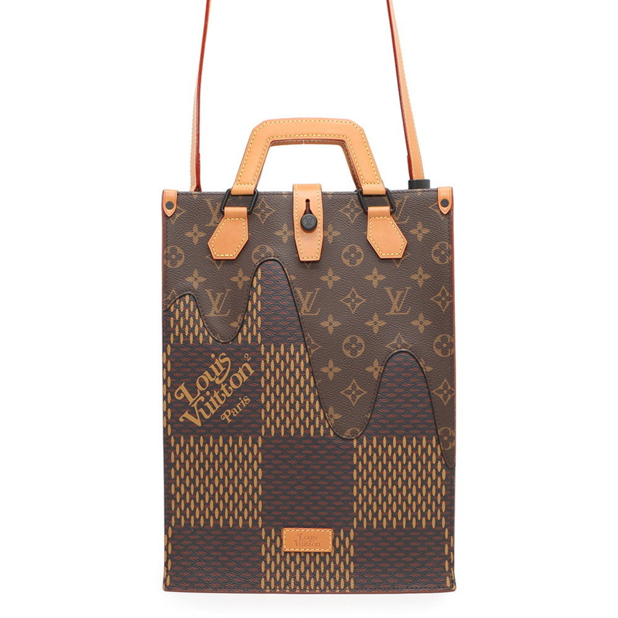 Louis Vuitton Handbag Damier Ebene Giant Monogram Mini Tote N40355