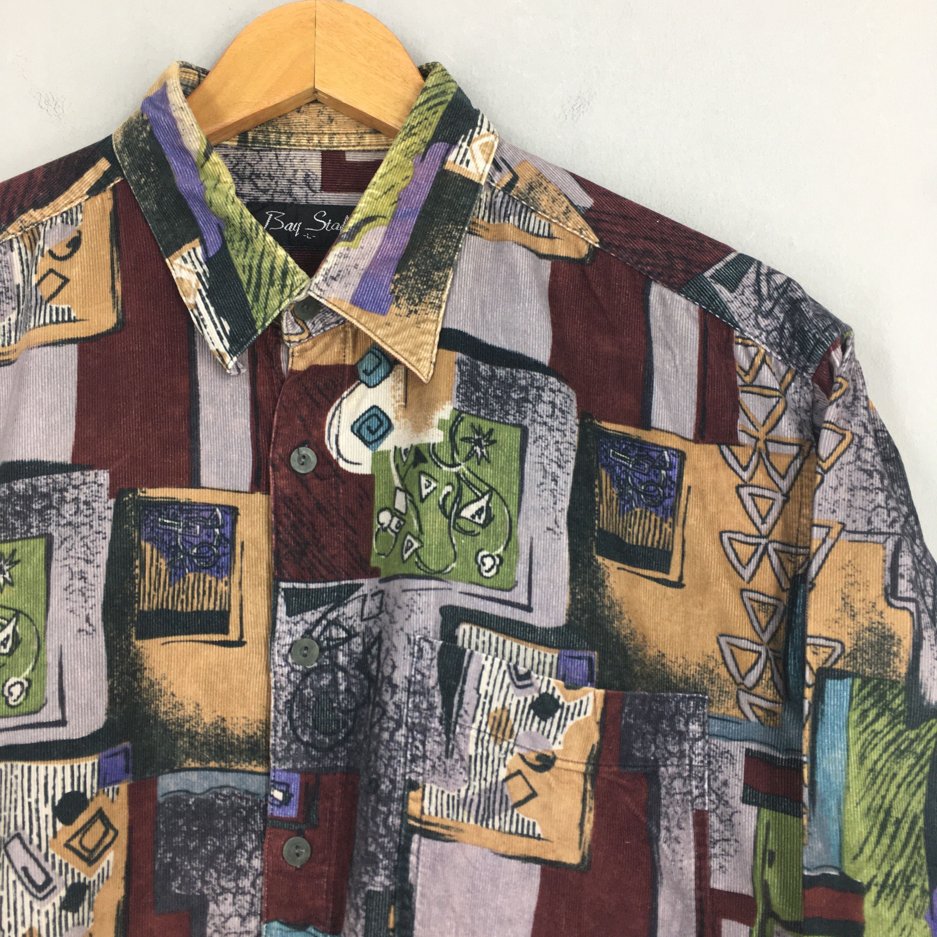 Designer × Vintage Abstract Pop Art Retro Geometrical Tribal Shirt Large Size US L / EU 52-54 / 3 - 2 Thumbnail