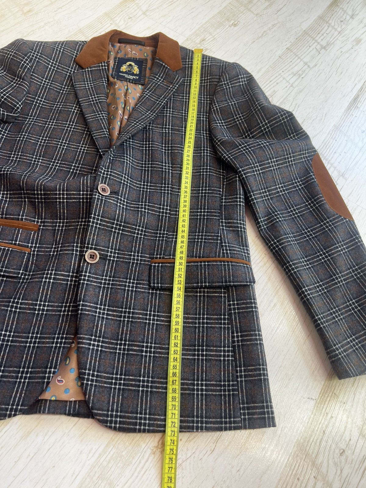 Other Mark Darsy Check Blazer Size 38 Classic Size 38R - 12 Thumbnail