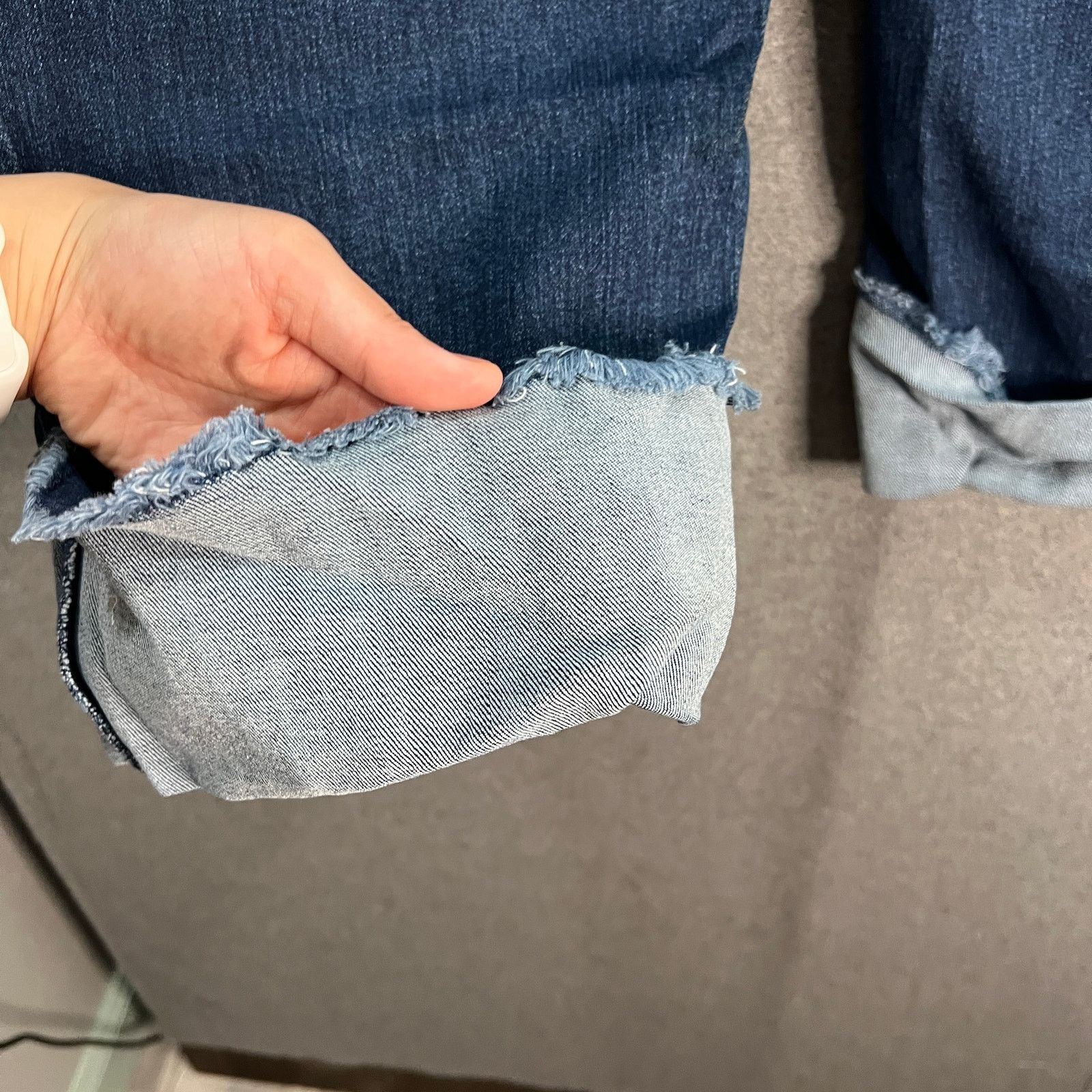 Other Susan Graver Petite Stretch Denim Girlfriend Jean with Cuff Size 40" / US 18 - 9 Thumbnail