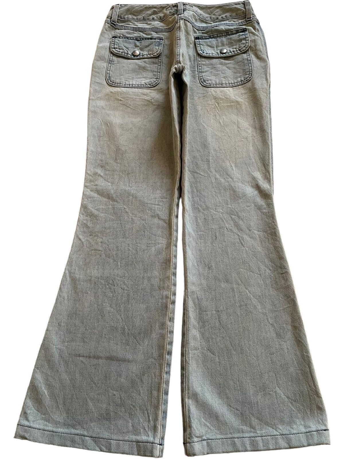 FCUK Vintage Fcuk Bootcut Light Wash Retro Style Flared Jeans Size 28" / US 6 / IT 42 - 2 Thumbnail