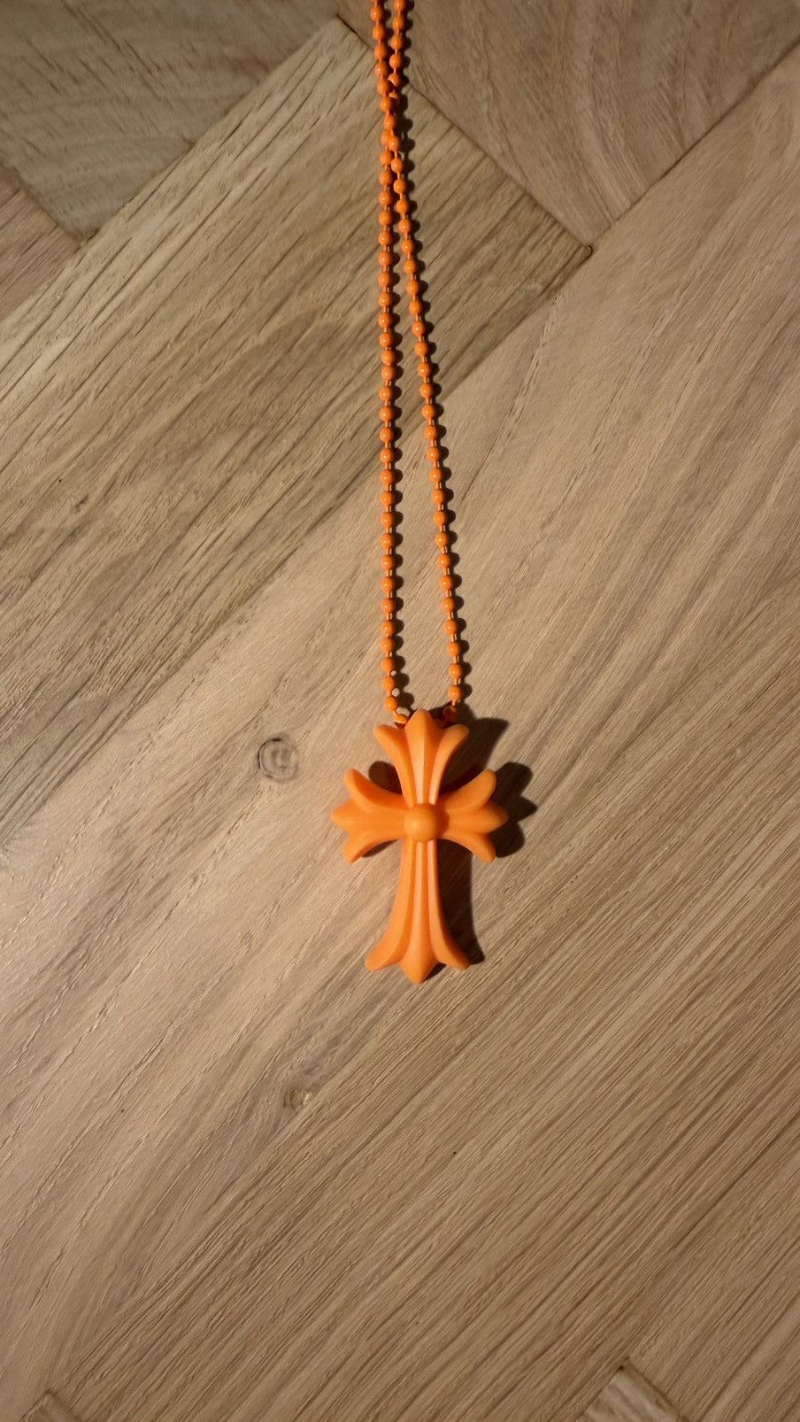 Chrome Hearts Chrome Hearts orange silicone necklace Size ONE SIZE - 2 Thumbnail