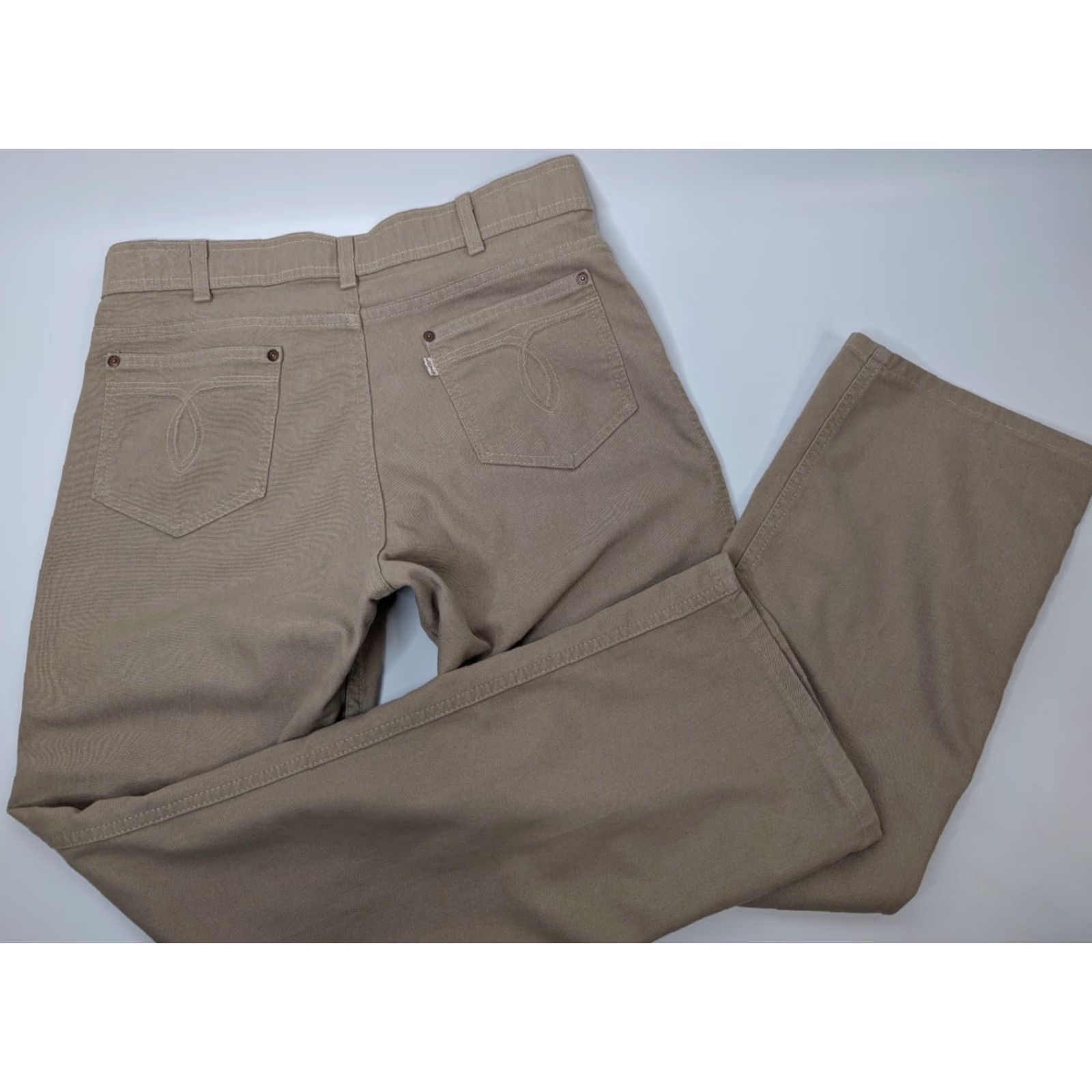 Levi's VTG Levi's Men Pants 34x30 Beige Chino With A Skosh More Room Stretch Yarns Levi's Pants Beige Chino 34x30 5-Pocket Mens Vintage Regular Size US 34 / EU 50 - 2 Thumbnail