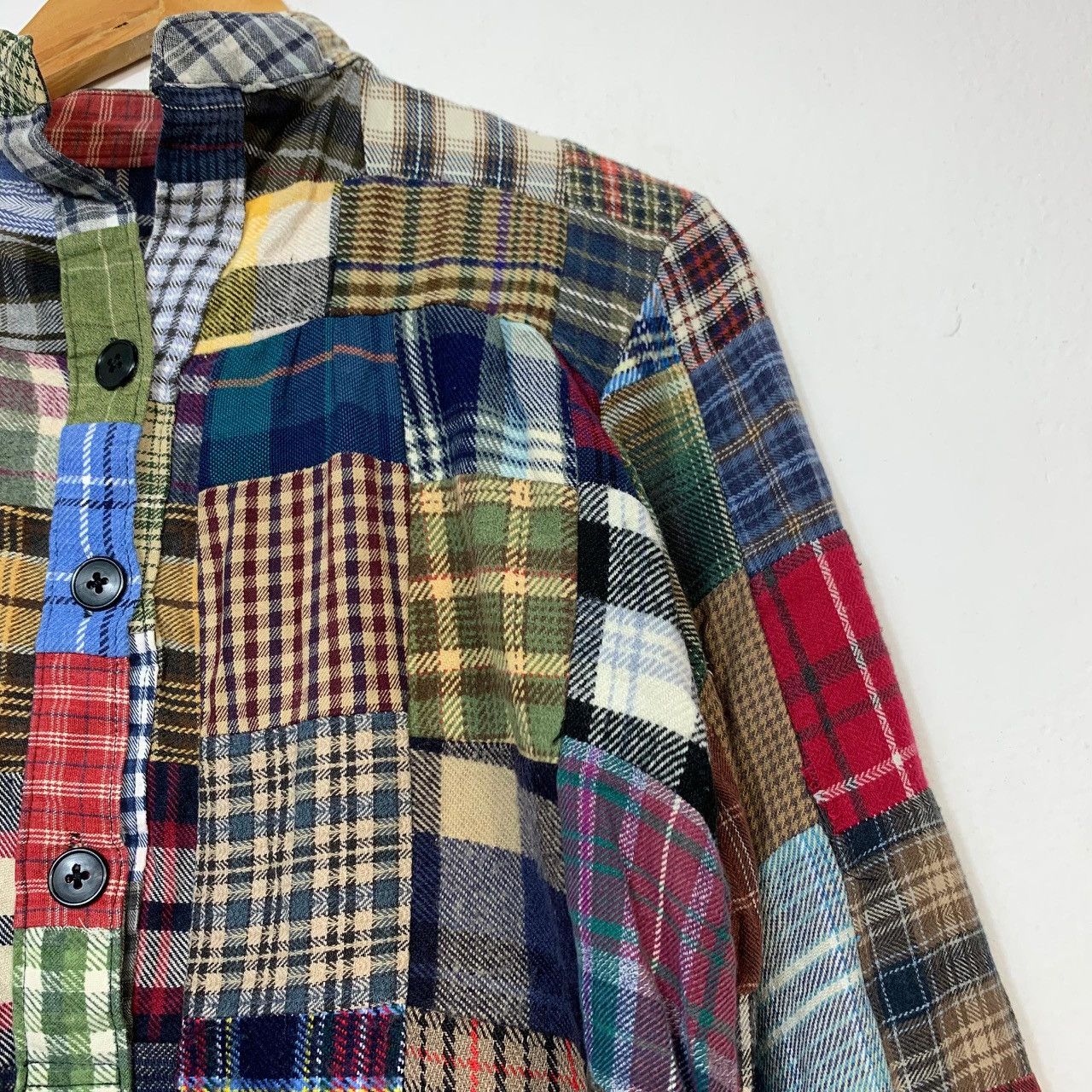 Other Vintage Rebuild Patchwork Flannel Shirt Archive Grunge Style Size US M / EU 48-50 / 2 - 6 Thumbnail
